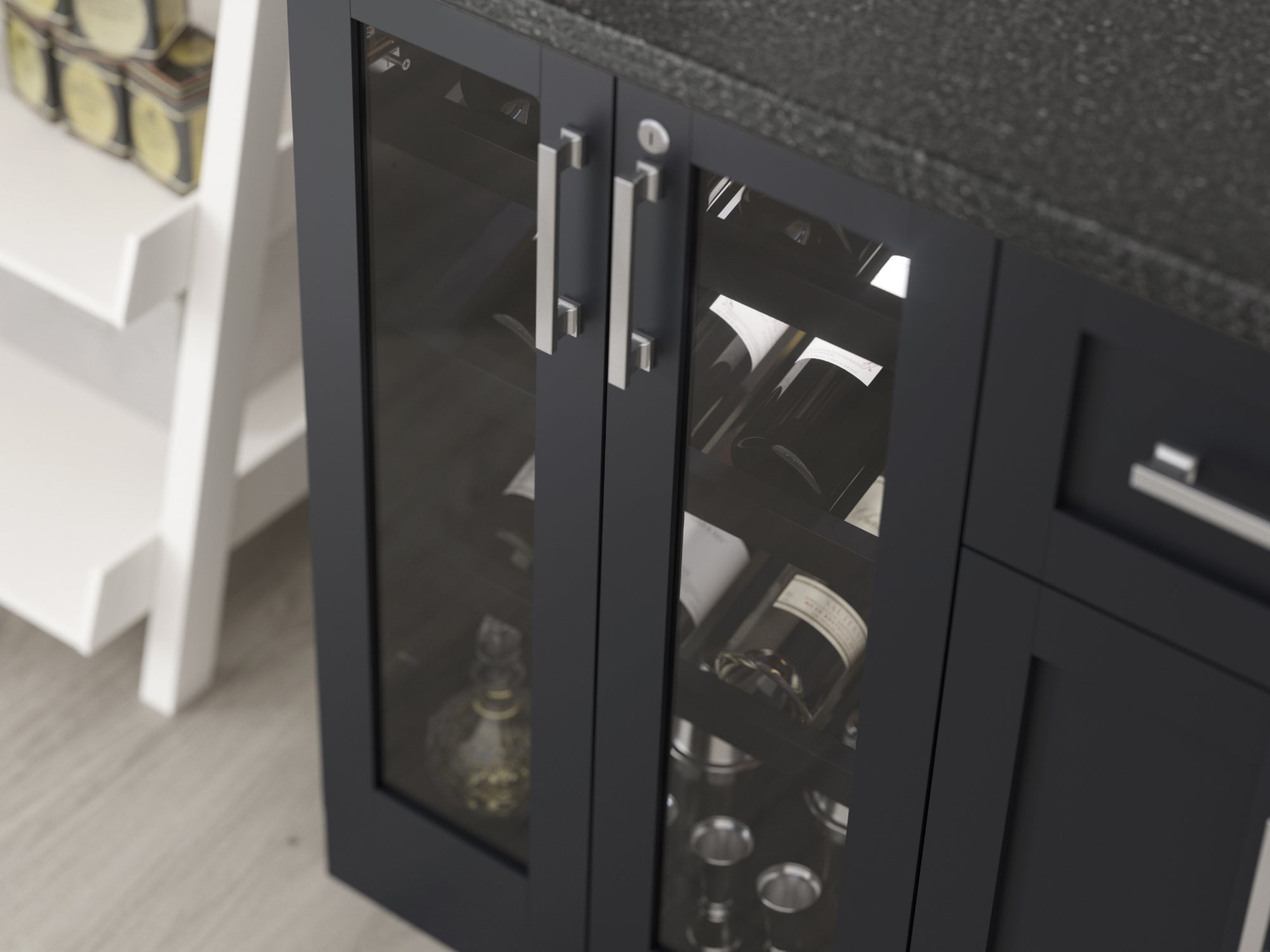Home Bar Display Cabinet - 21 in.