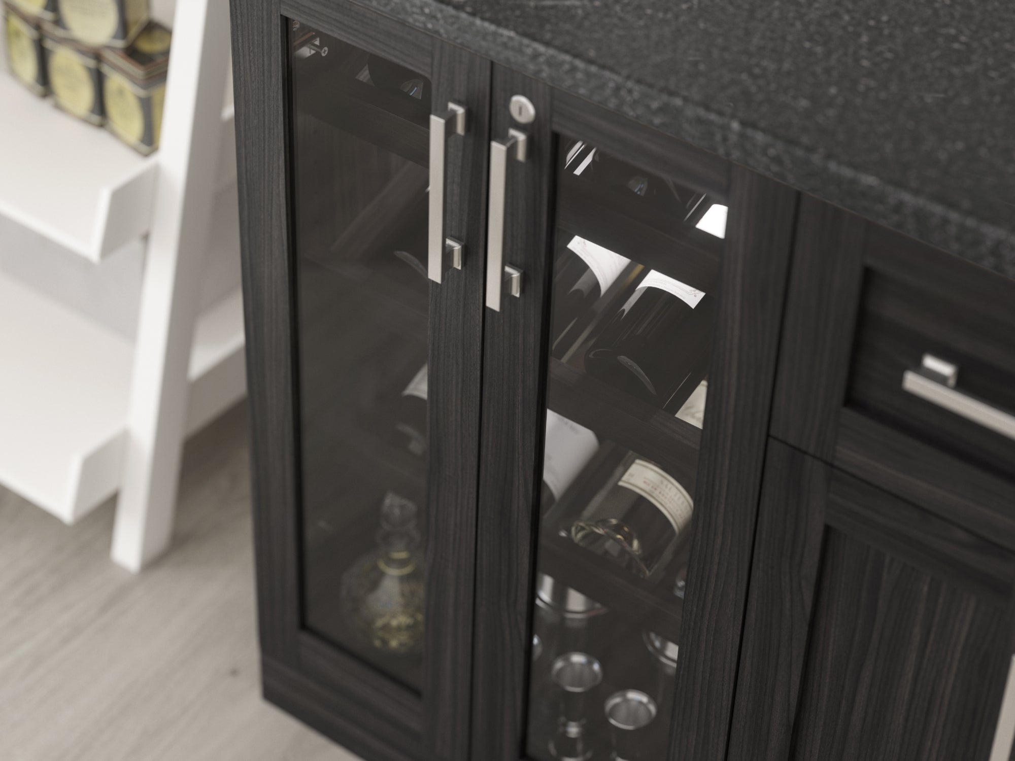 Home Bar Display Cabinet - 21 in.
