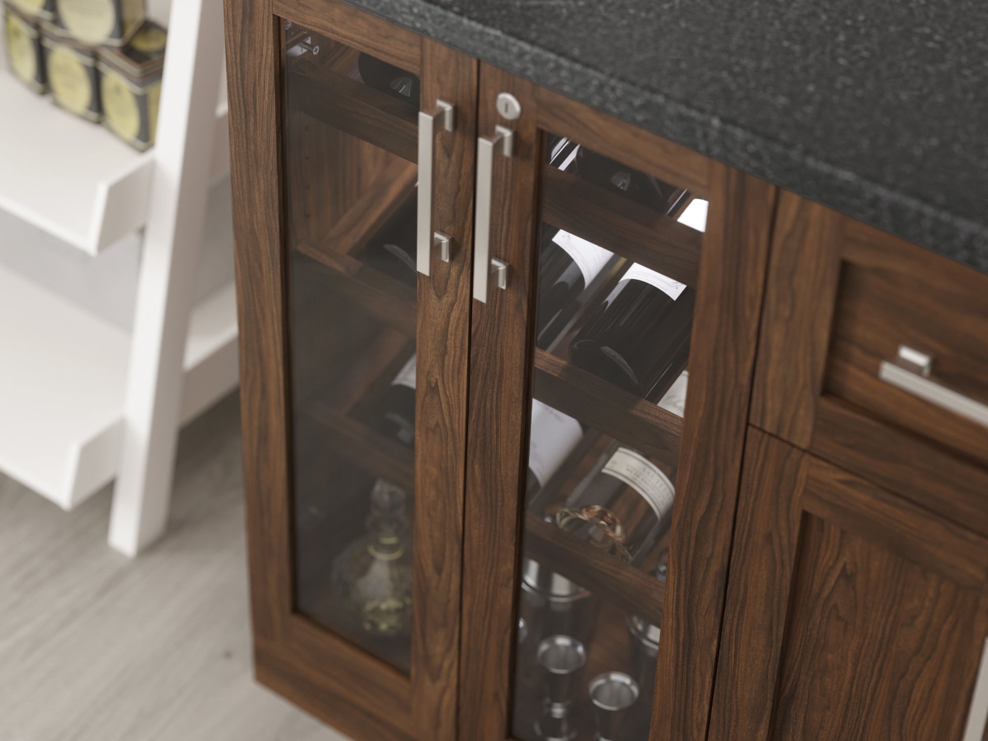 Home Bar Display Cabinet - 21 in.