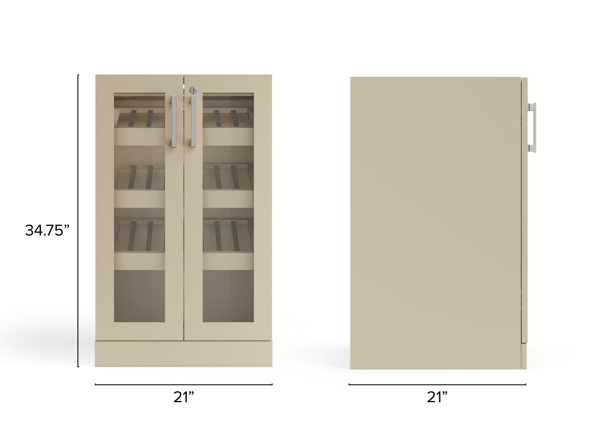 Home Bar Display Cabinet - 21 in.