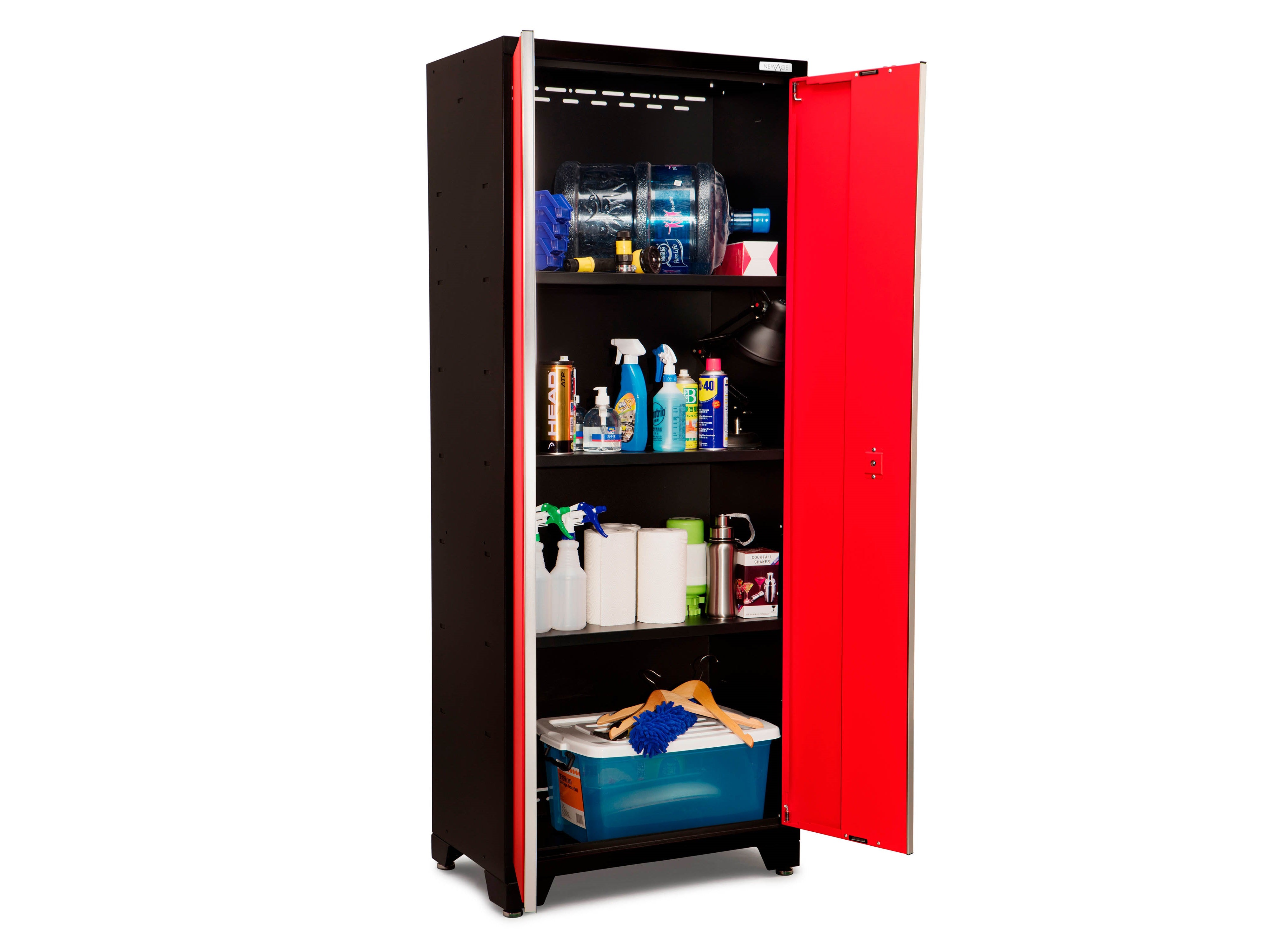 Bold Series 7 Piece Cabinet Set with Project Center, Wall Cabinets and Lockers