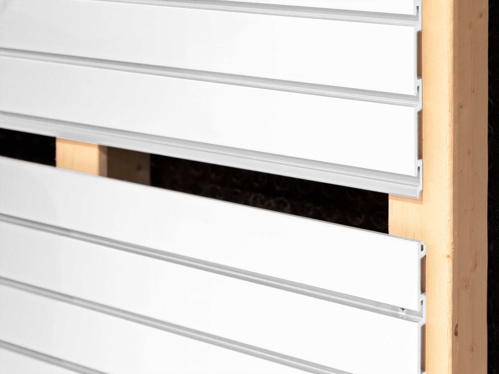 40 SQ. FT. White PVC Slatwall