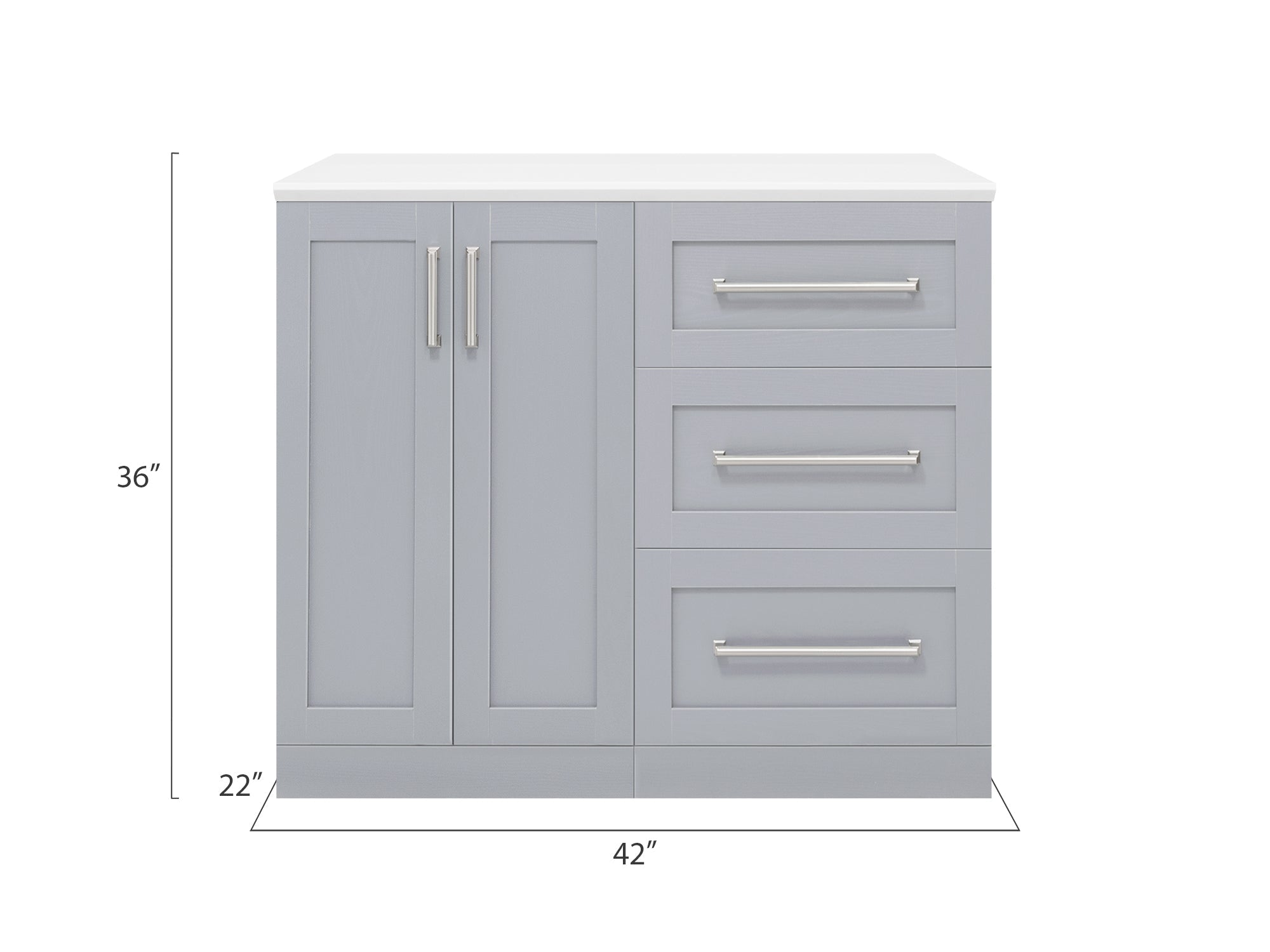 Home Bar 3 Piece Cabinet Set - 21 Inch