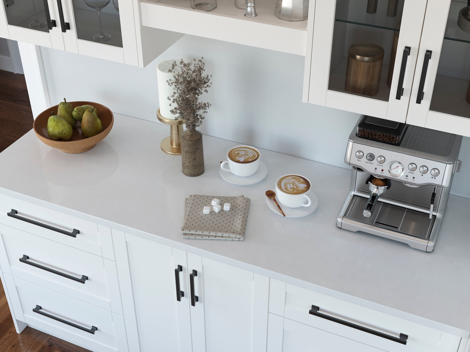 Home Bar Series Engineered Stone Countertop with Sink Cutout