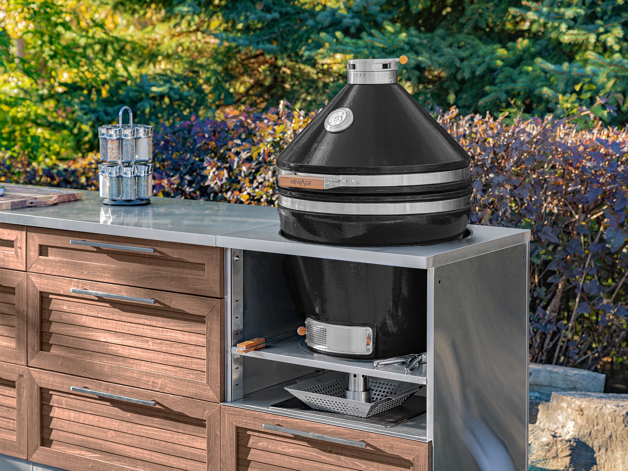 Outdoor Kitchen Platinum 22 in. Kamado