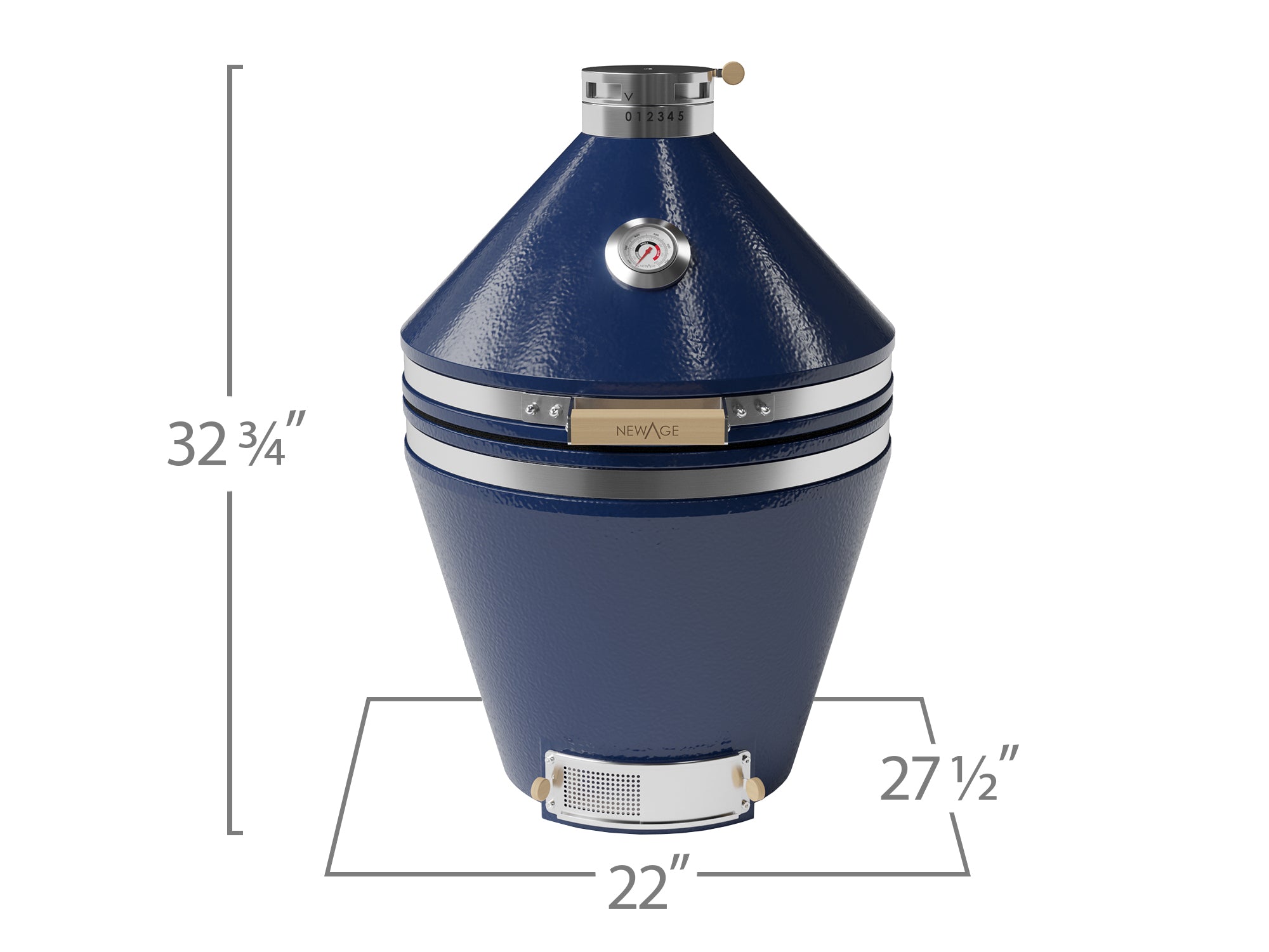Outdoor Kitchen Platinum 22 in. Kamado