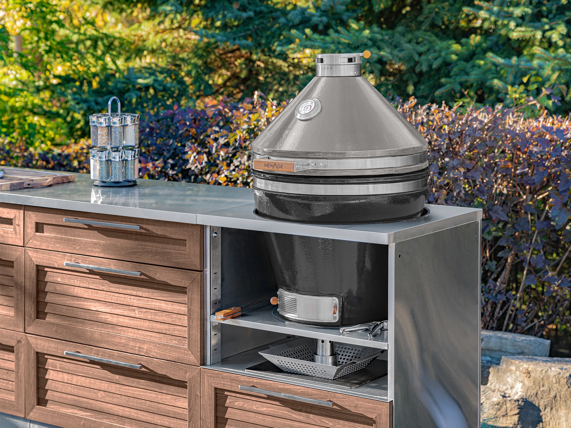 Outdoor Kitchen Platinum 22 in. Kamado