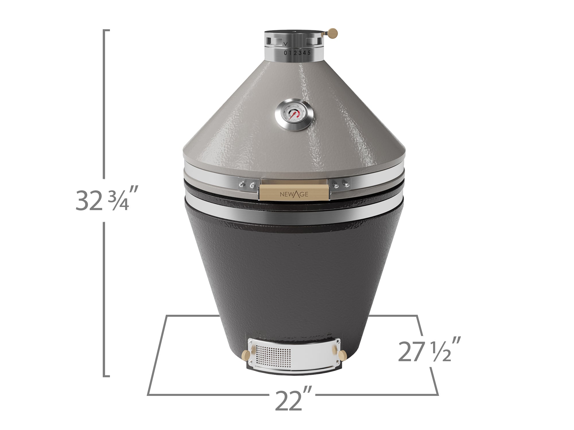 Outdoor Kitchen Platinum 22 in. Kamado
