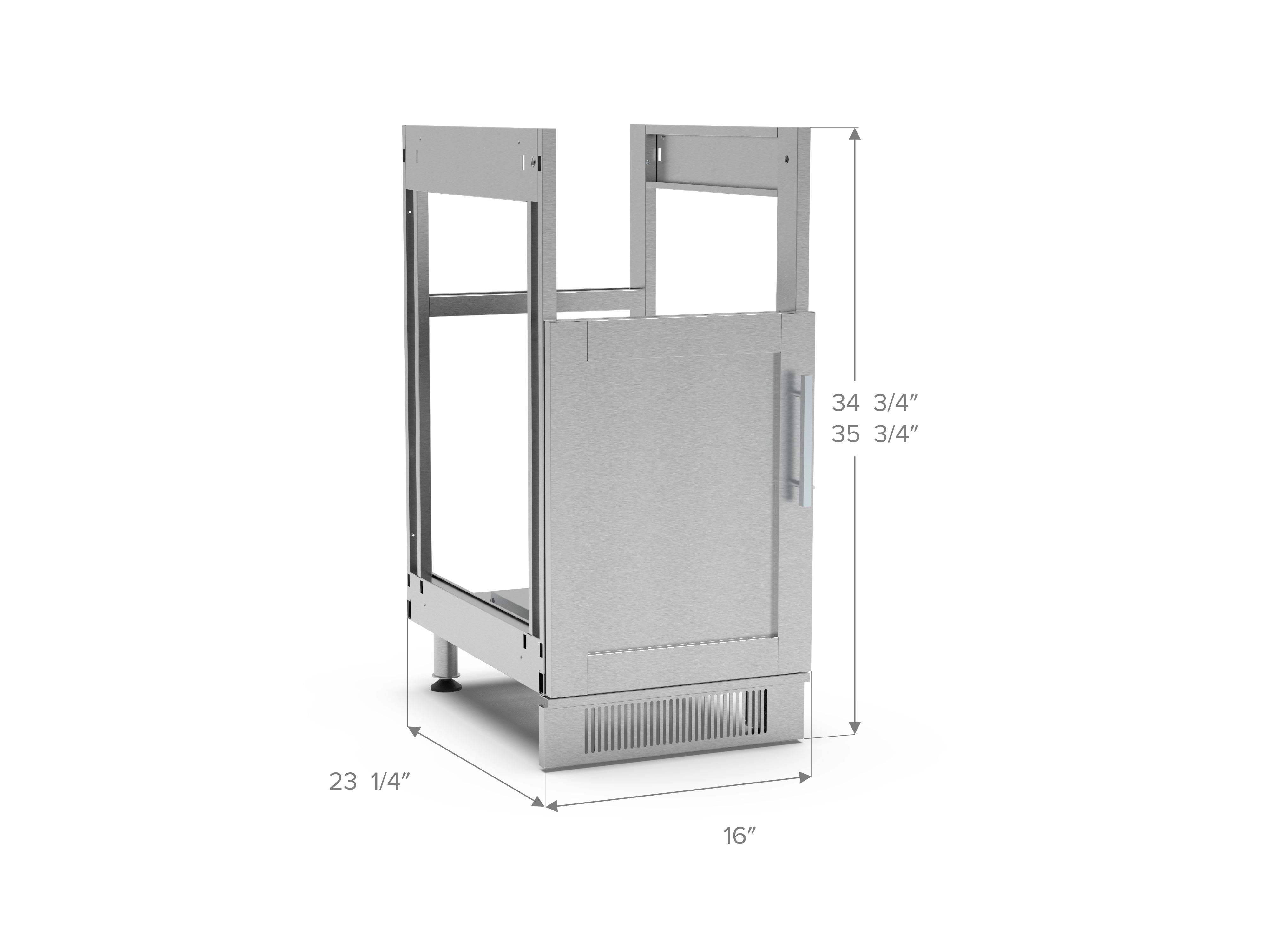 Signature Series Outdoor Kitchen 16 in. Dual Side Burner Cabinet