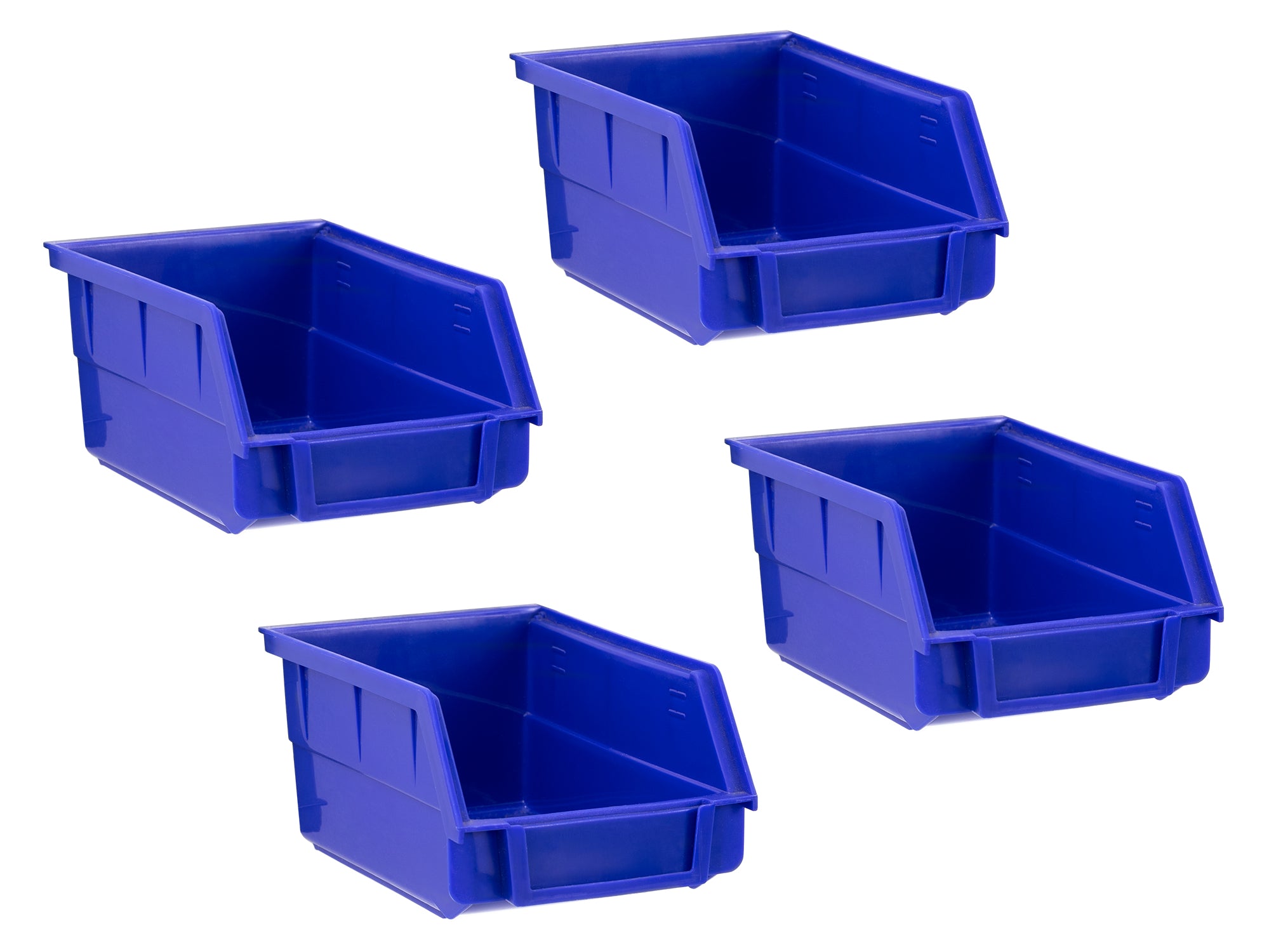 Steel Slatwall Blue Parts Bins (Pack of 4)