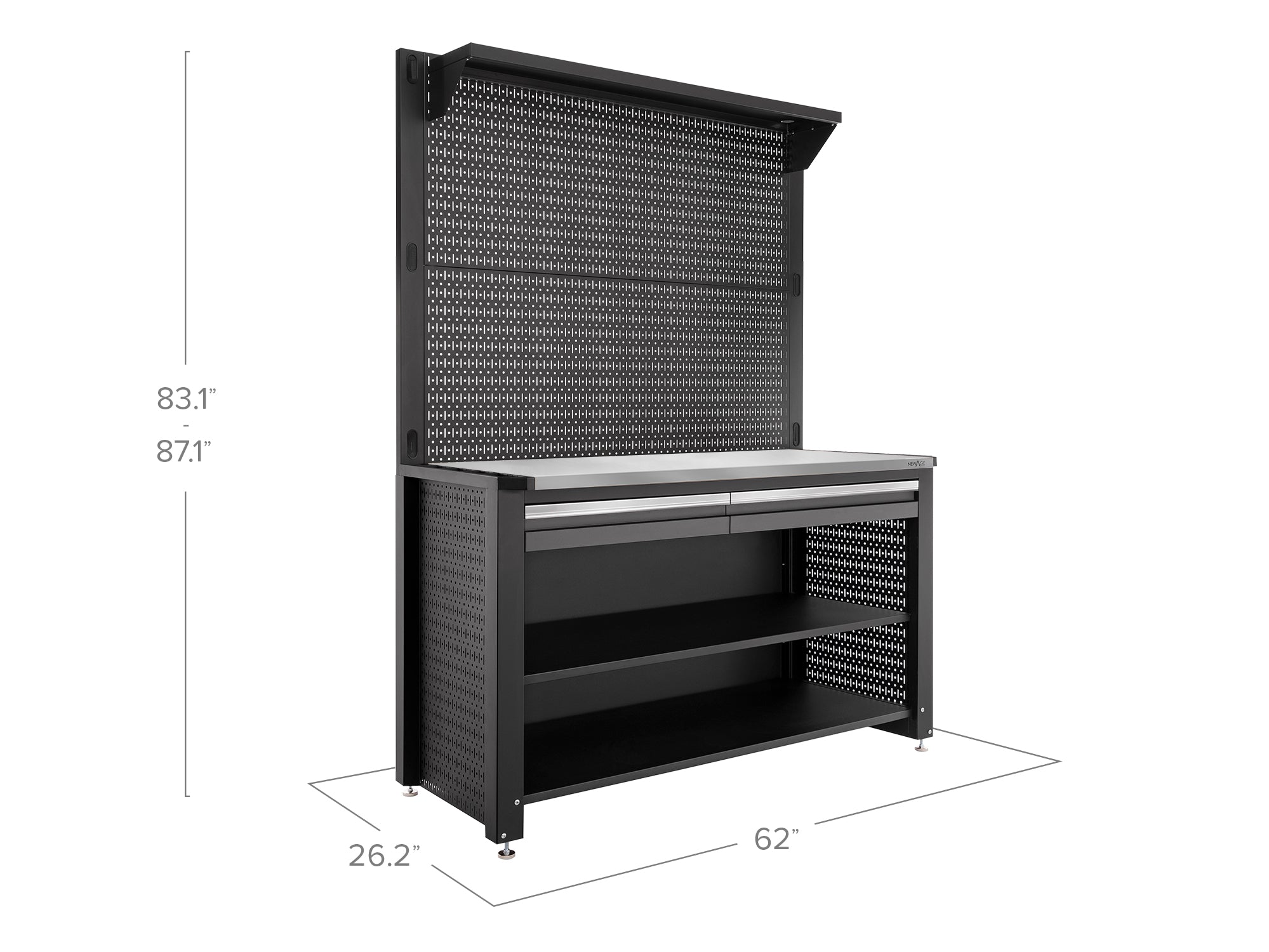 Pro Series 62 in. Workstation with 30 PC Accessory Kit