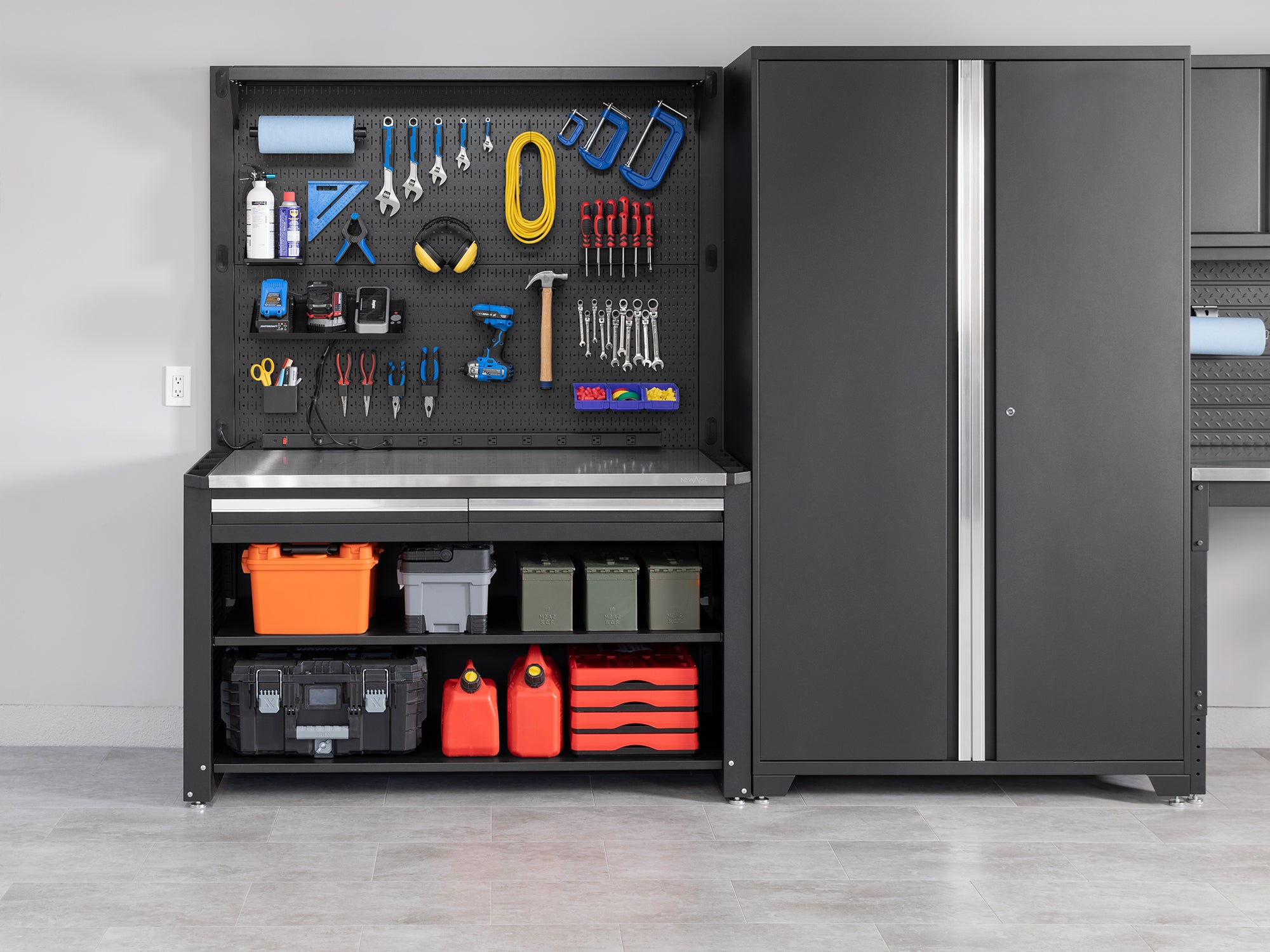 Pro Series 62 in. Workstation with 30 PC Accessory Kit