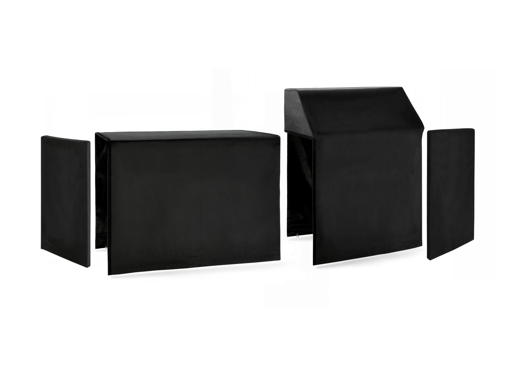 Outdoor Kitchen Classic Cover Bundle: Performance Grill, 64 in. Cabinet Set, Right/Left End Cover Panel