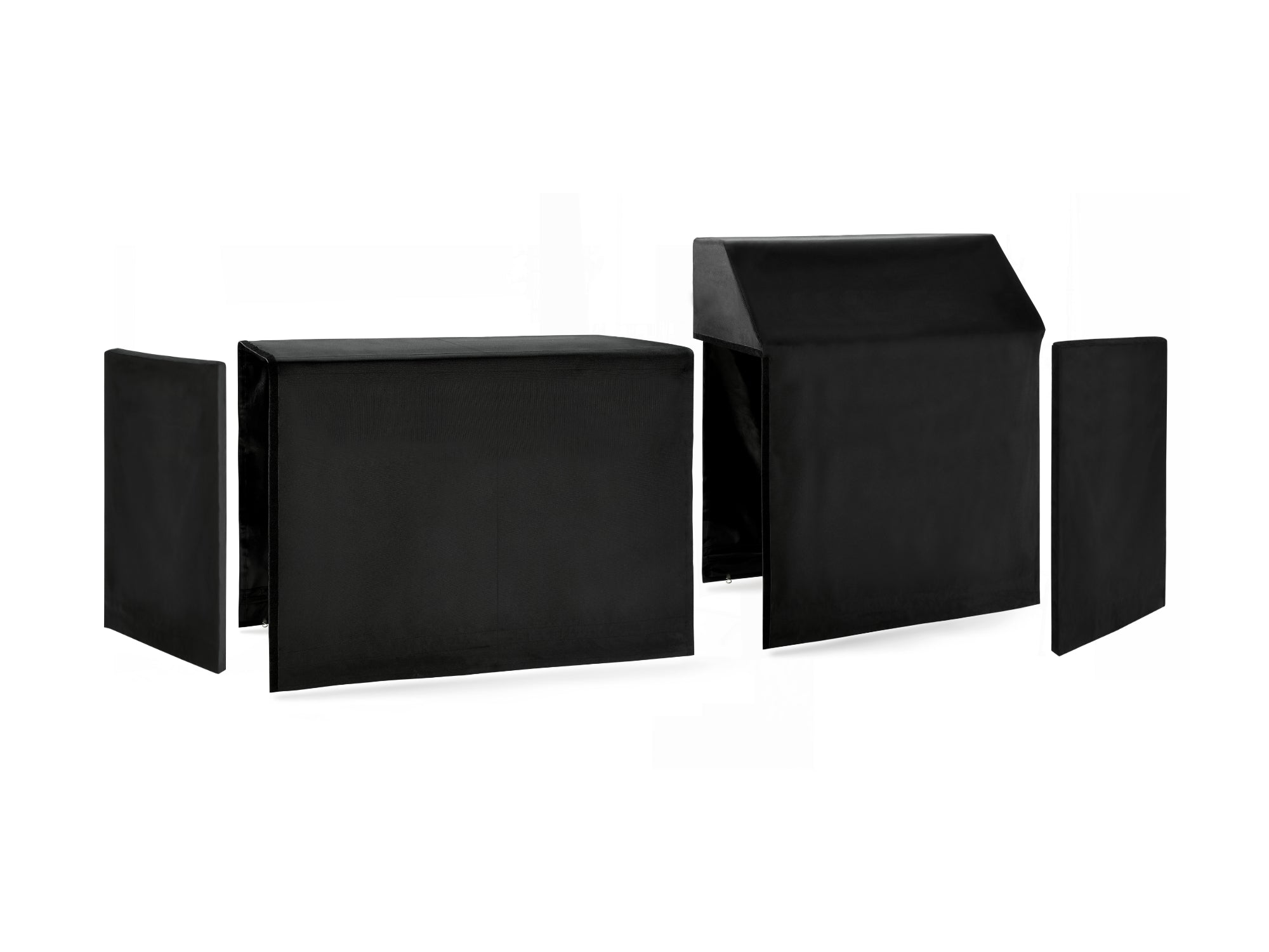 Outdoor Kitchen Classic Cover Bundle: Performance Grill, 64 in. Cabinet Set, Right/Left End Cover Panel