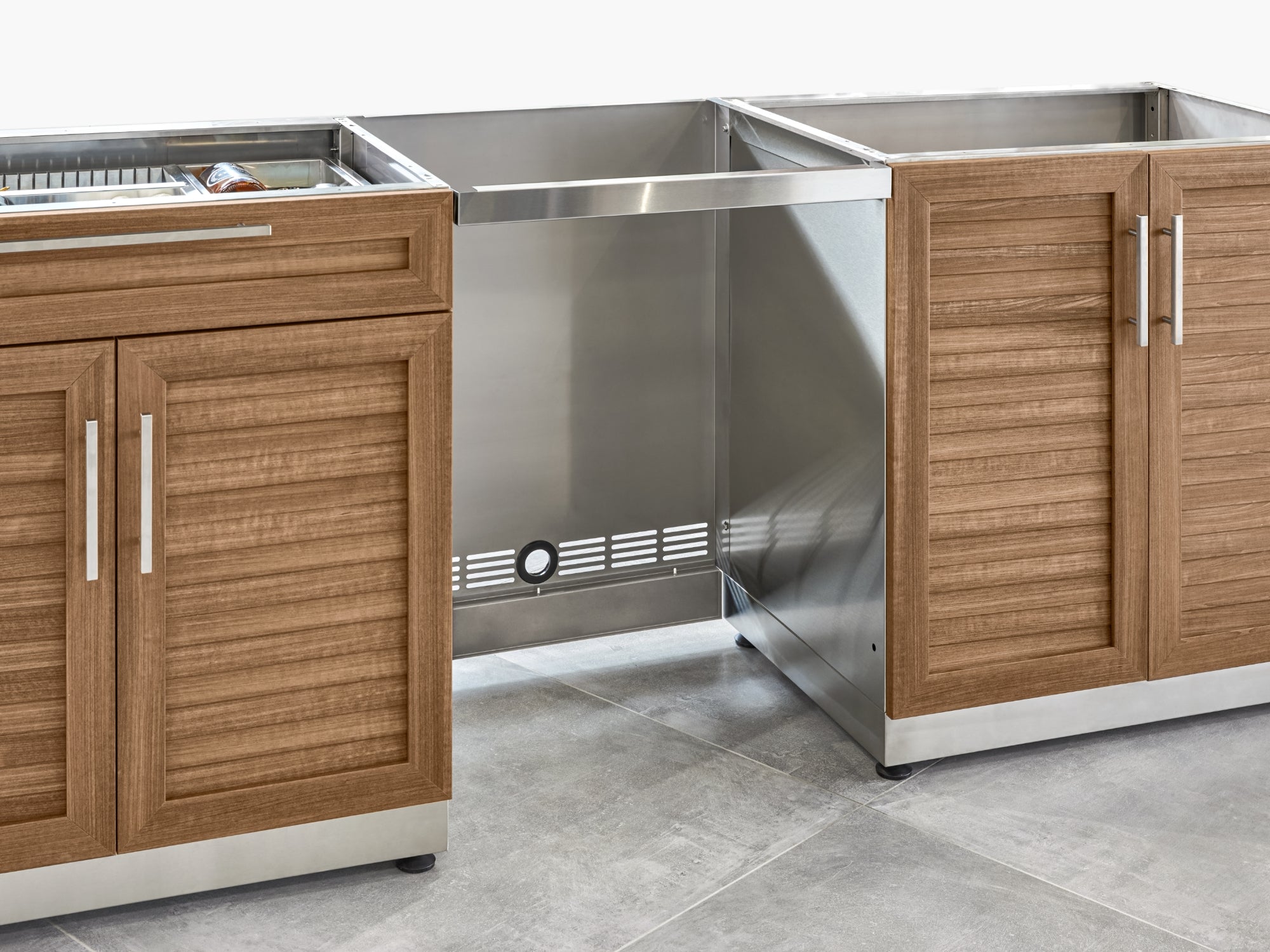 Classic Series Stainless Steel Outdoor Kitchen 24 in. Fridge Bracket Assembly