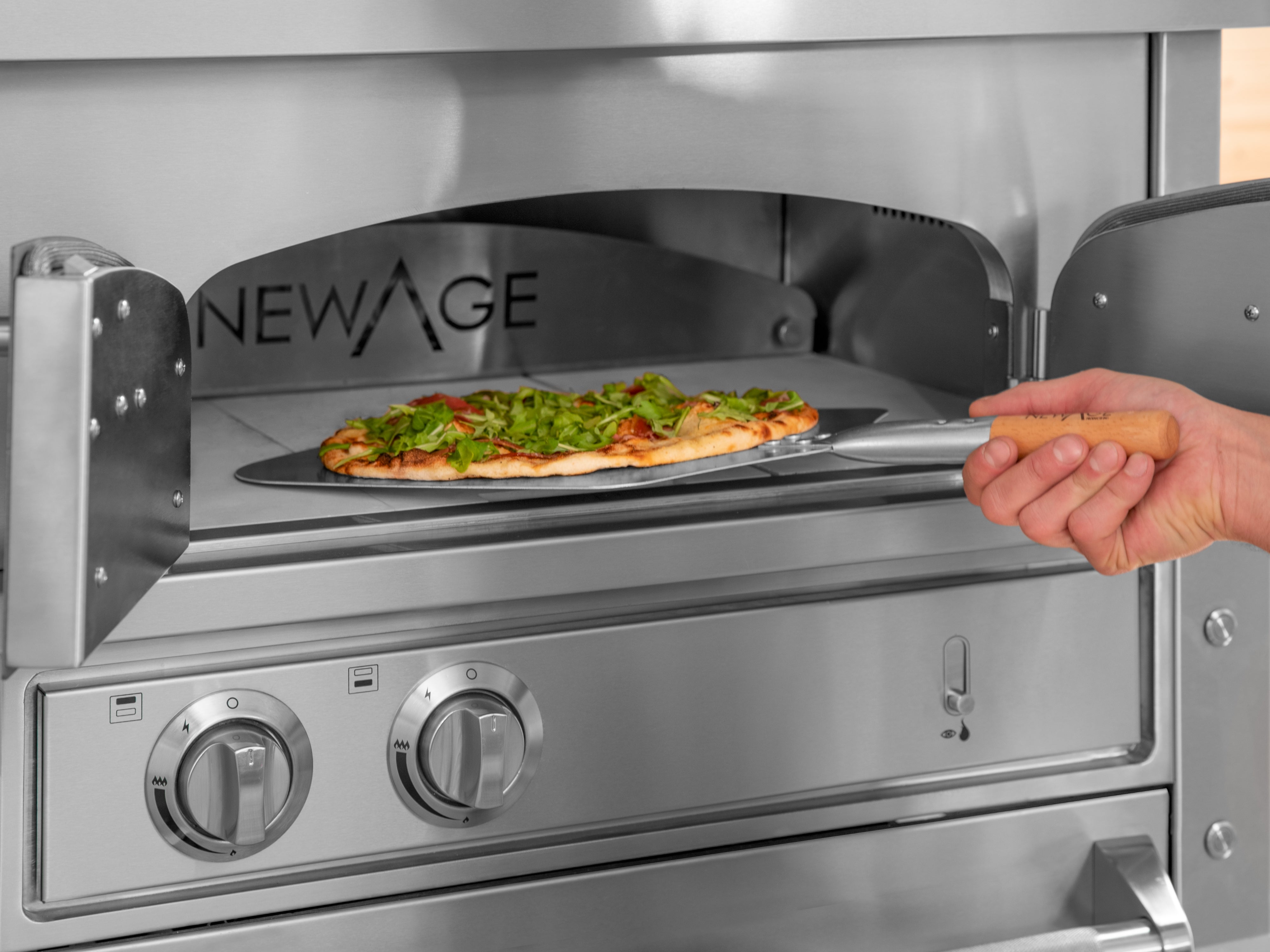 Outdoor Kitchen 33 in. Platinum Built-In Pizza Oven