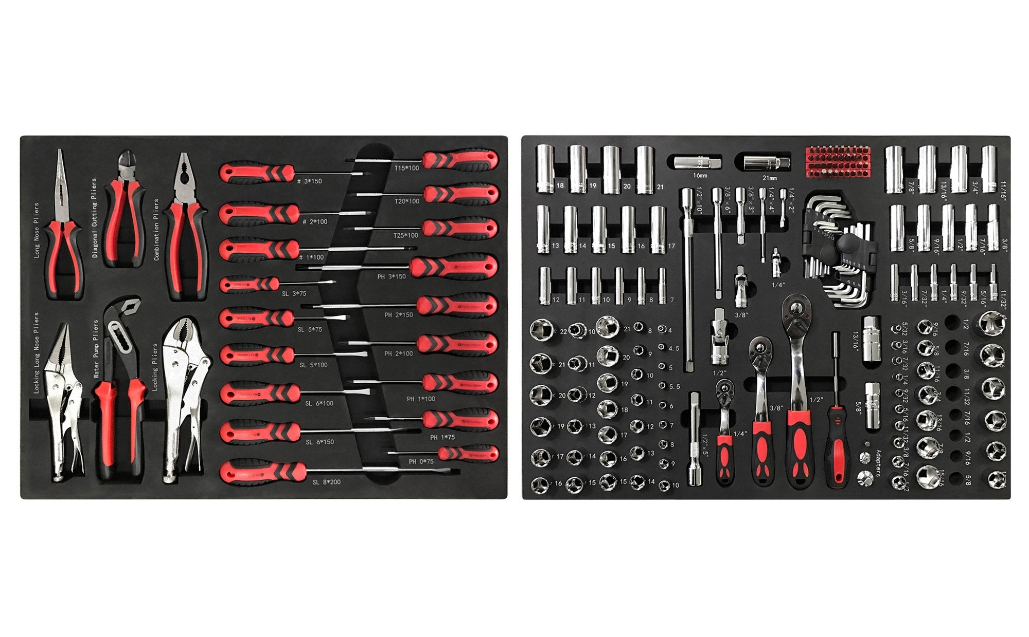 Pro Series Socket, Screwdriver and Plier Tray