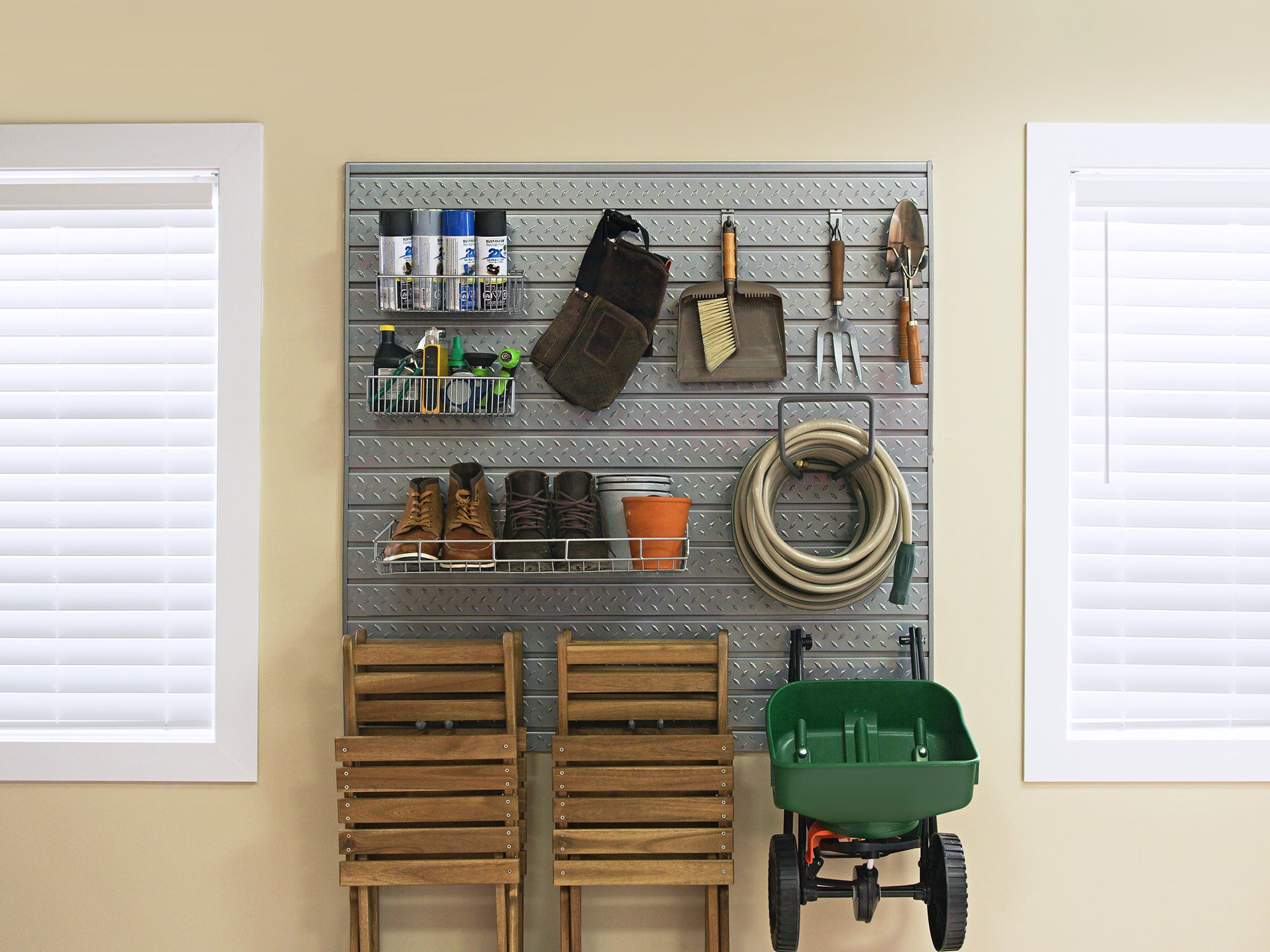 Bold Series 3 Piece Cabinet Set with Wall Cabinets and 72 in. Display Shelf