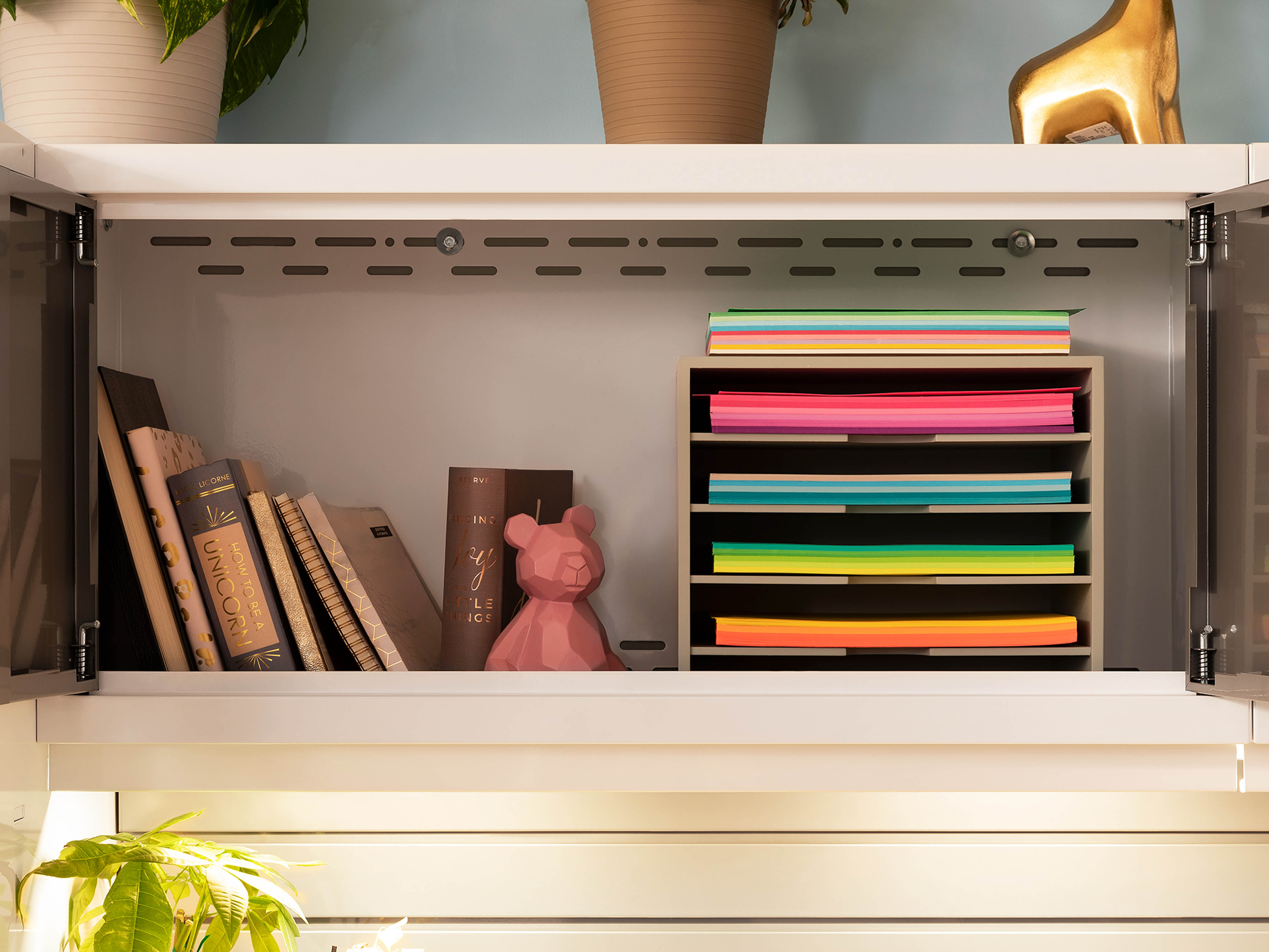 Bold Series 6 Piece Cabinet Set with Multi-use Locker, Base Cabinet, Display Shelf, and Worktop