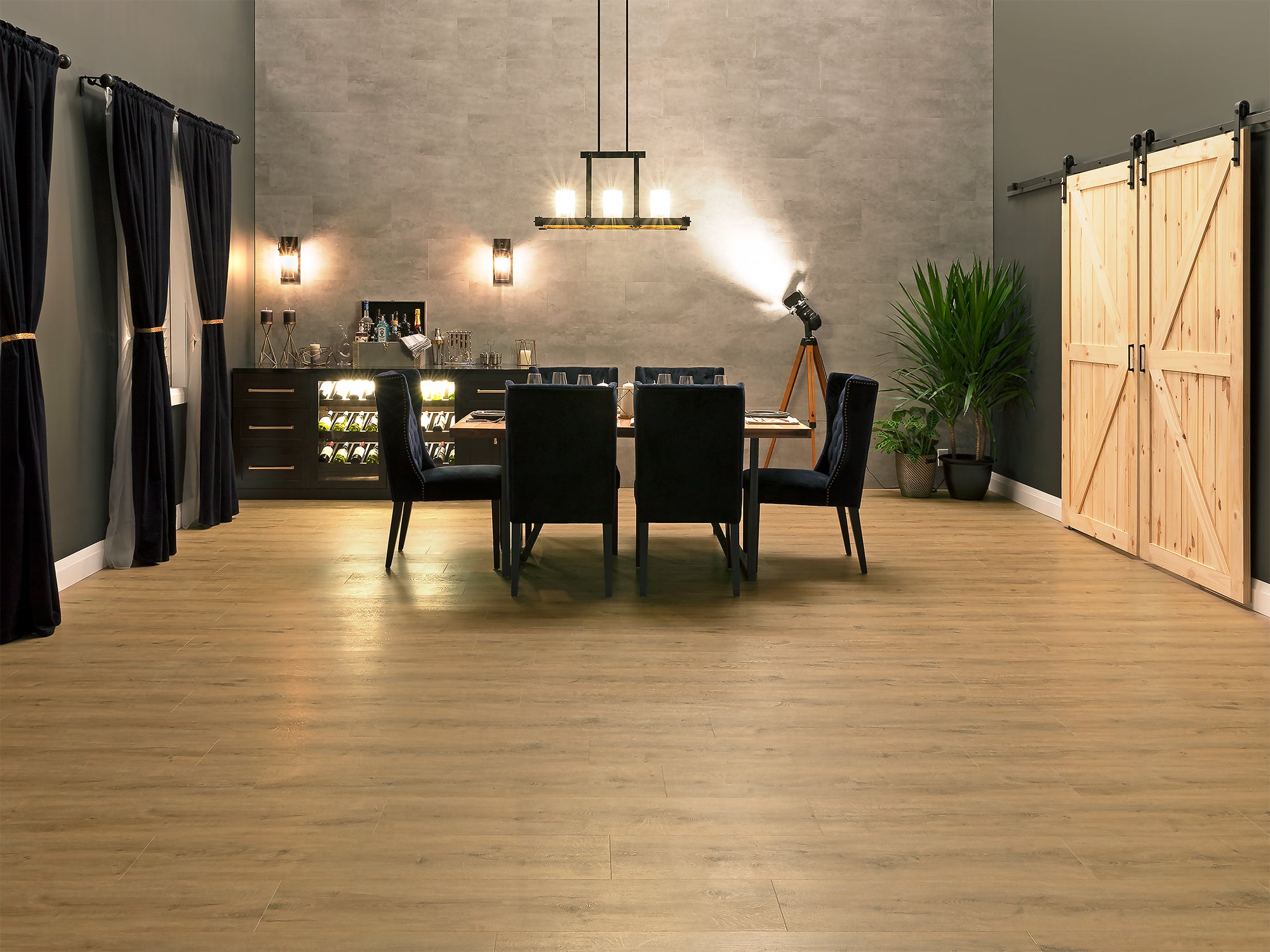 Stone Composite LVP Flooring 9.5mm 1000 sq. ft. Flooring Kit