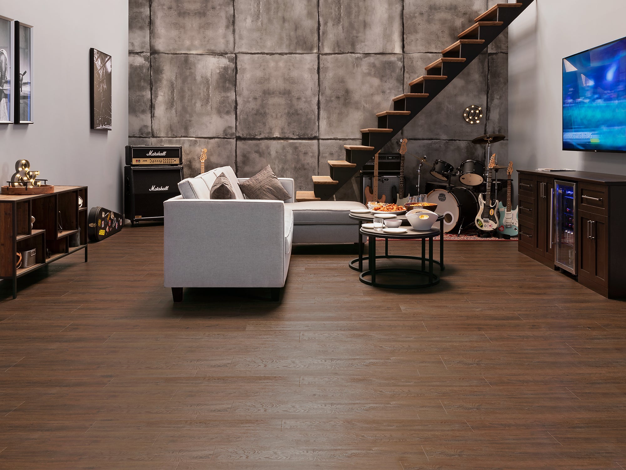 Stone Composite LVP Flooring 9.5mm 1000 sq. ft. Flooring Kit
