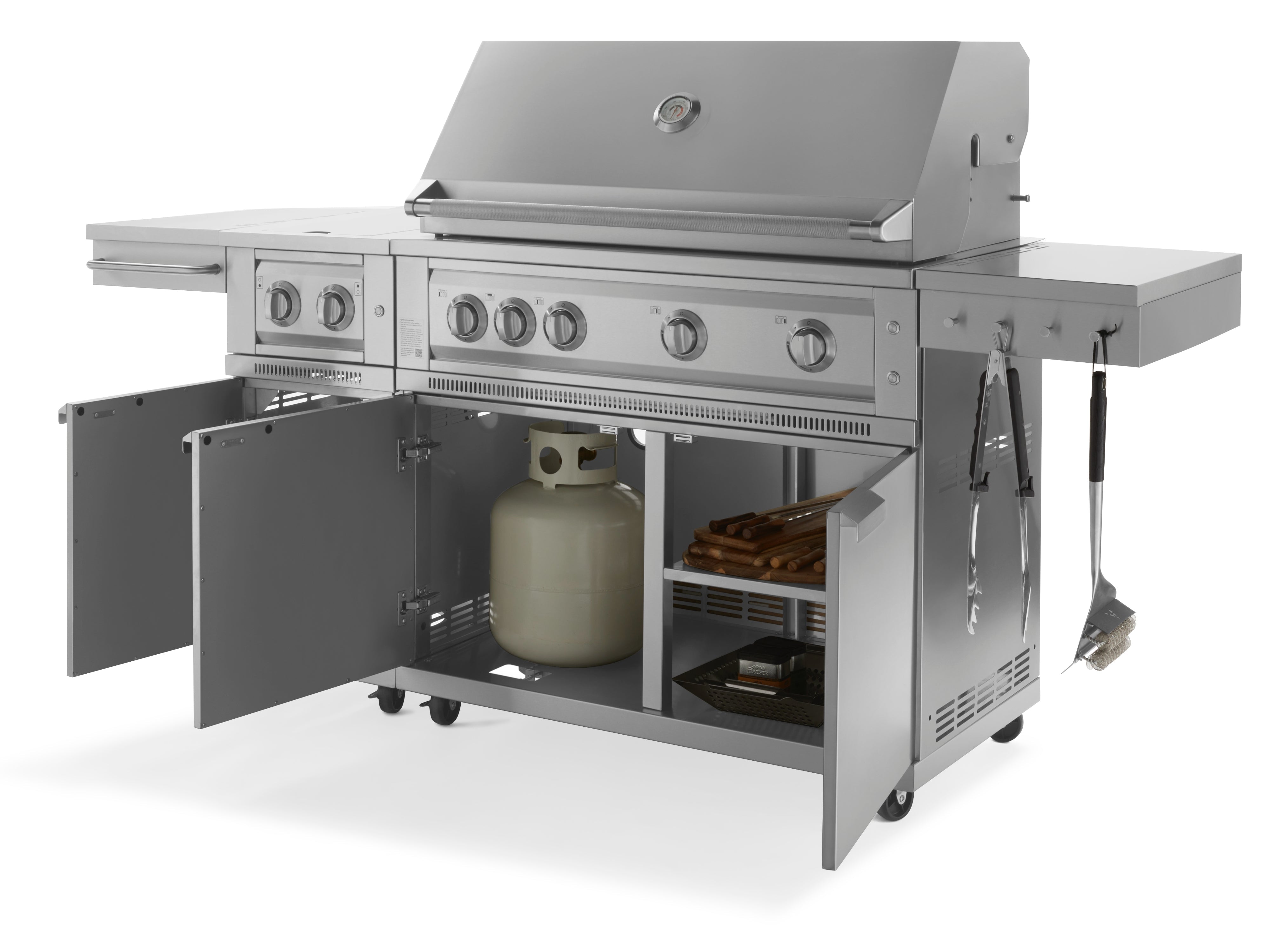 Outdoor Kitchen Classic Stainless Steel Grill Cart