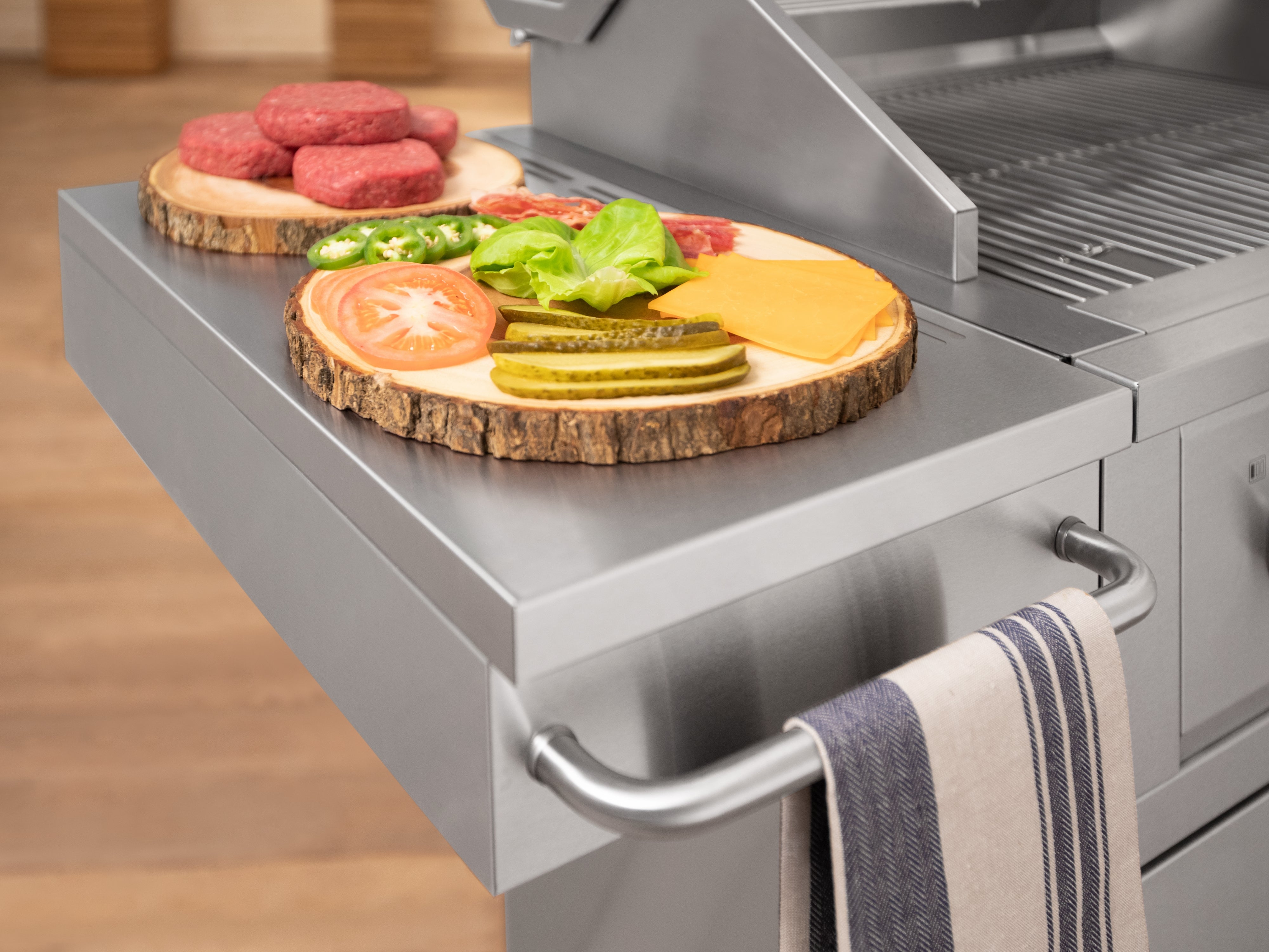 Outdoor Kitchen Classic Stainless Steel Grill Cart
