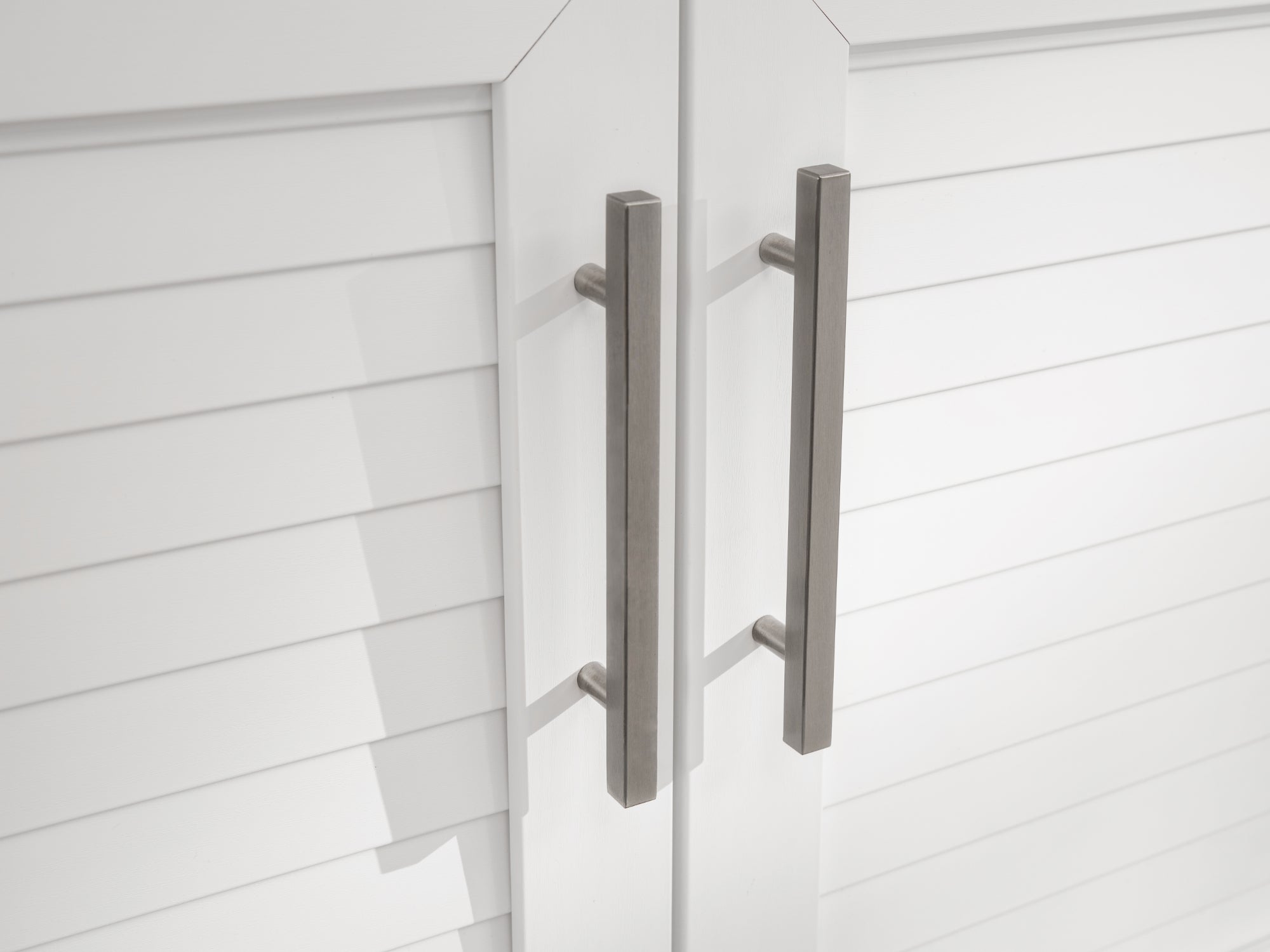 Outdoor Kitchen Stainless Steel Louvered Doors 2 Piece Cabinet Set with 3-Drawer Cabinet and 2-Door Cabinet