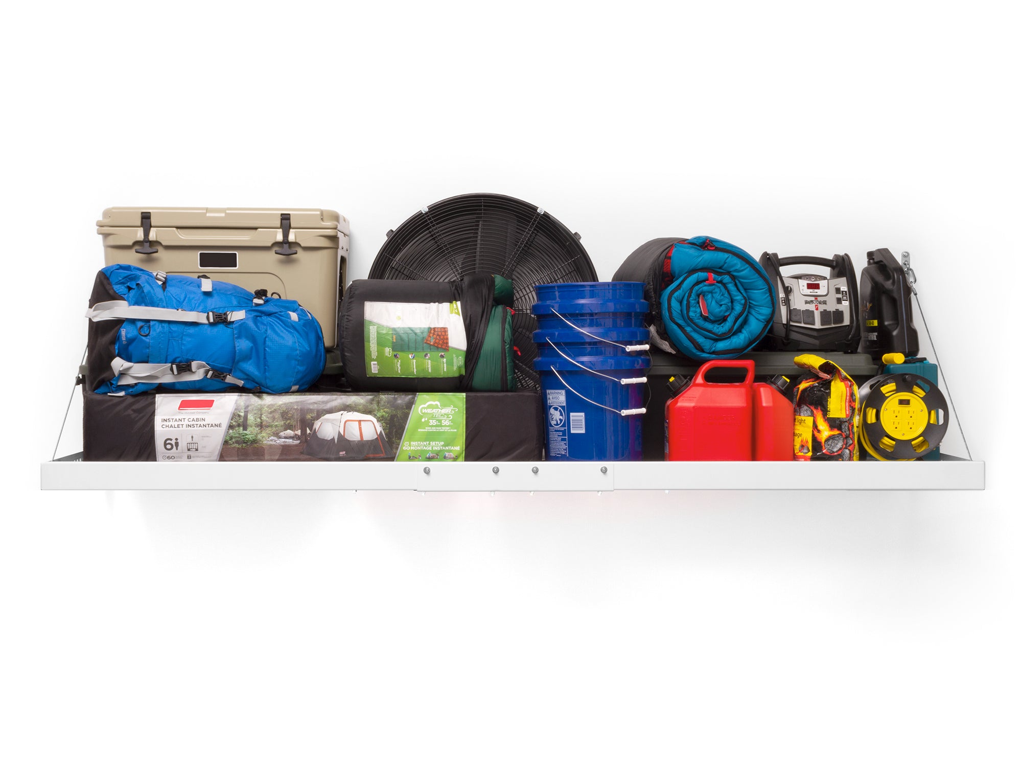 Pro Series 2 ft. x 8 ft. Wall Mounted Steel Shelf