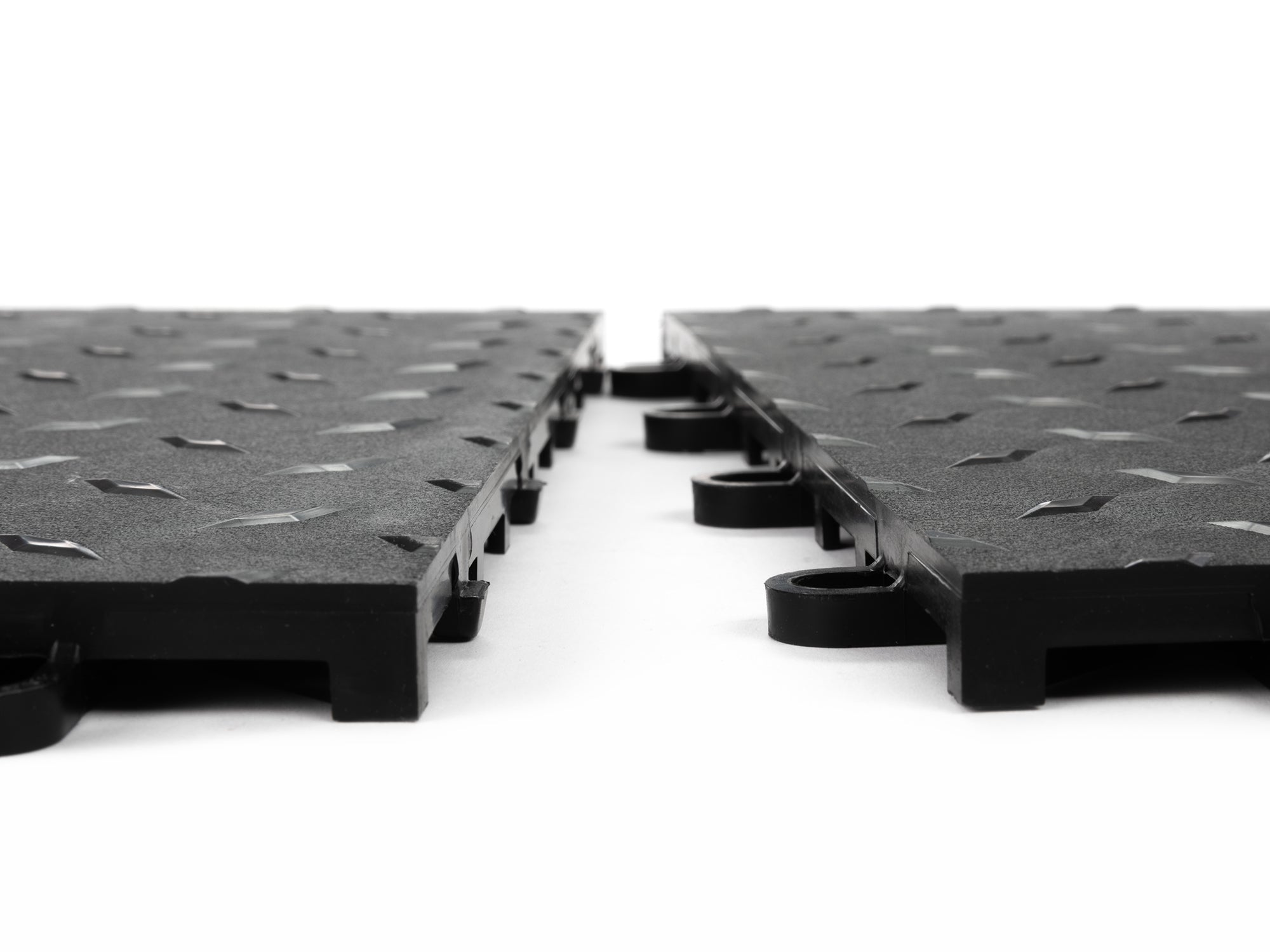 12in x 12in Diamond Plate Pattern Polypropylene Garage Flooring Tiles (48-Pack)