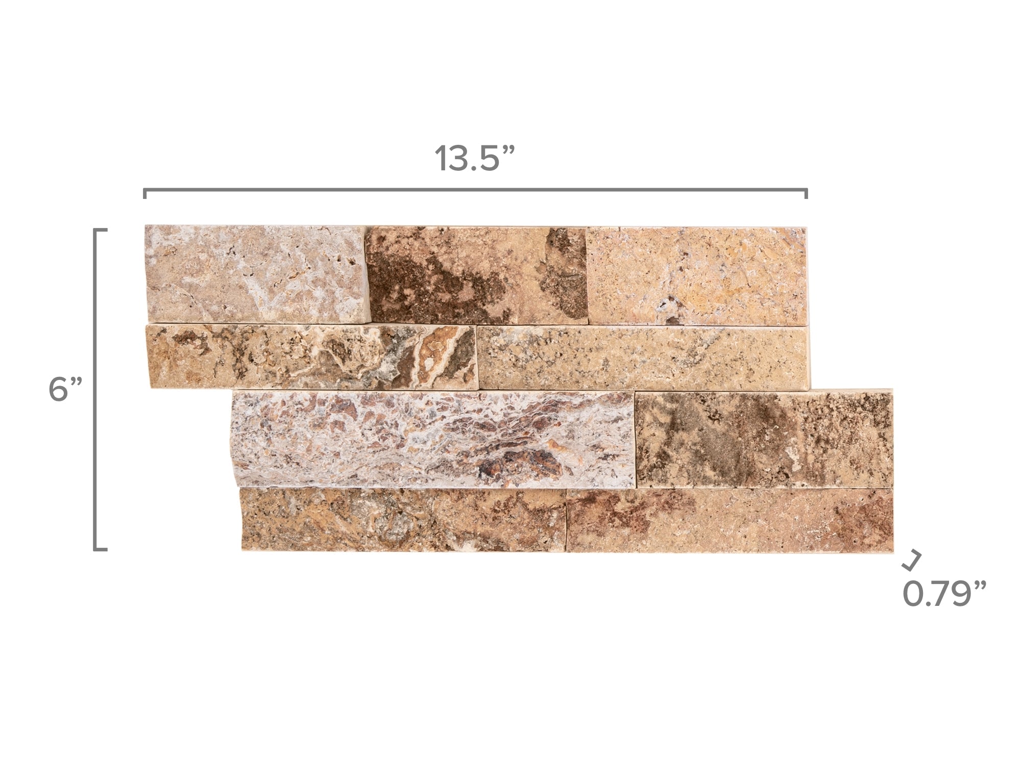 Natural Stacked Stone Panel (Pack of 6)