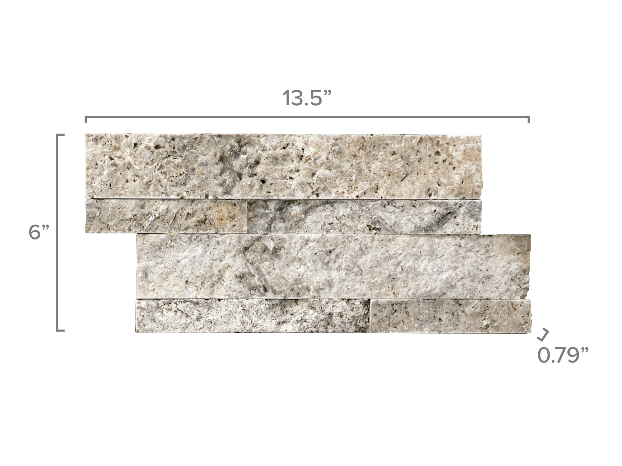Natural Stacked Stone Panel (Pack of 6)