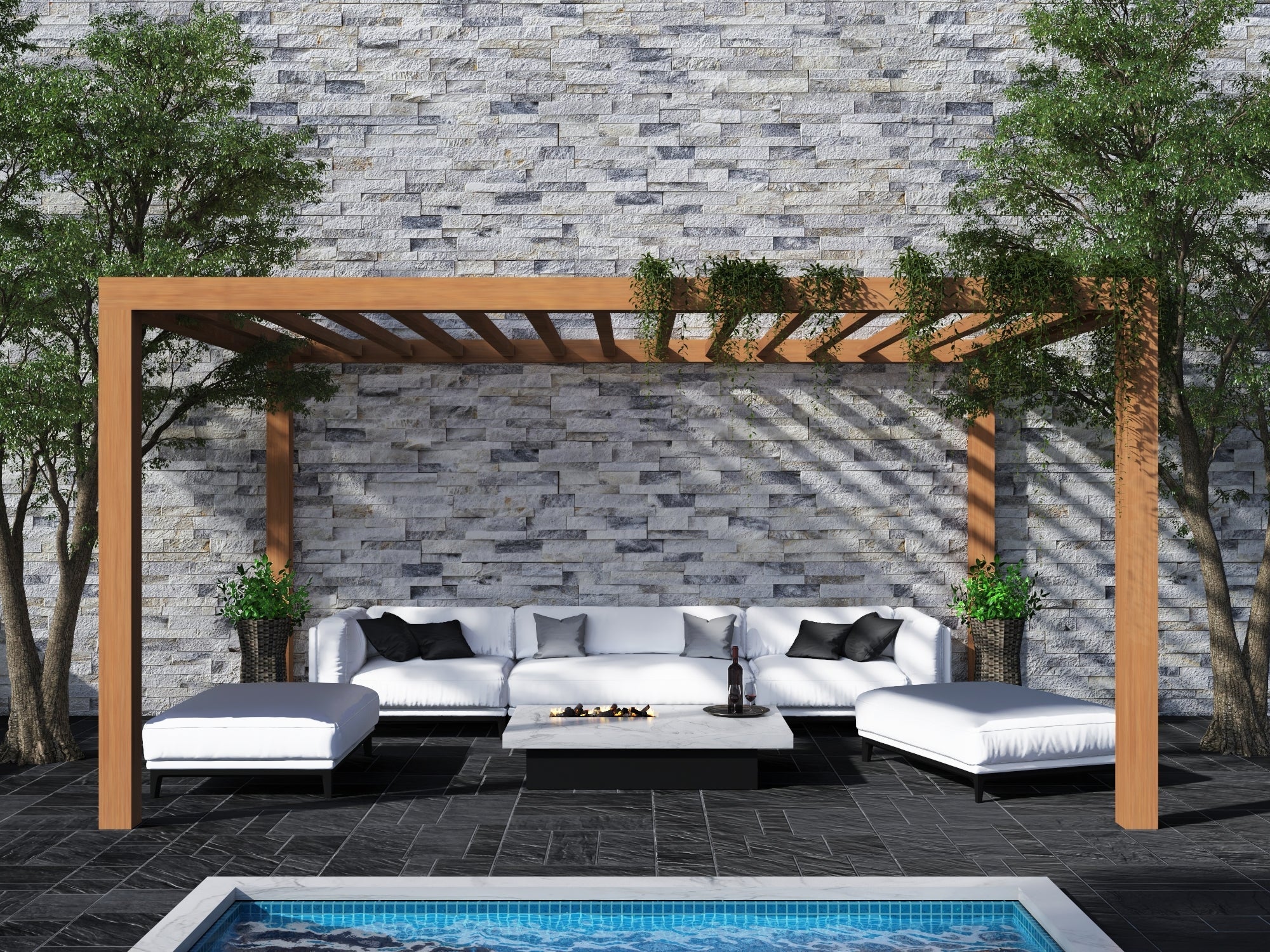 Natural Stacked Stone Panel (Pack of 6)