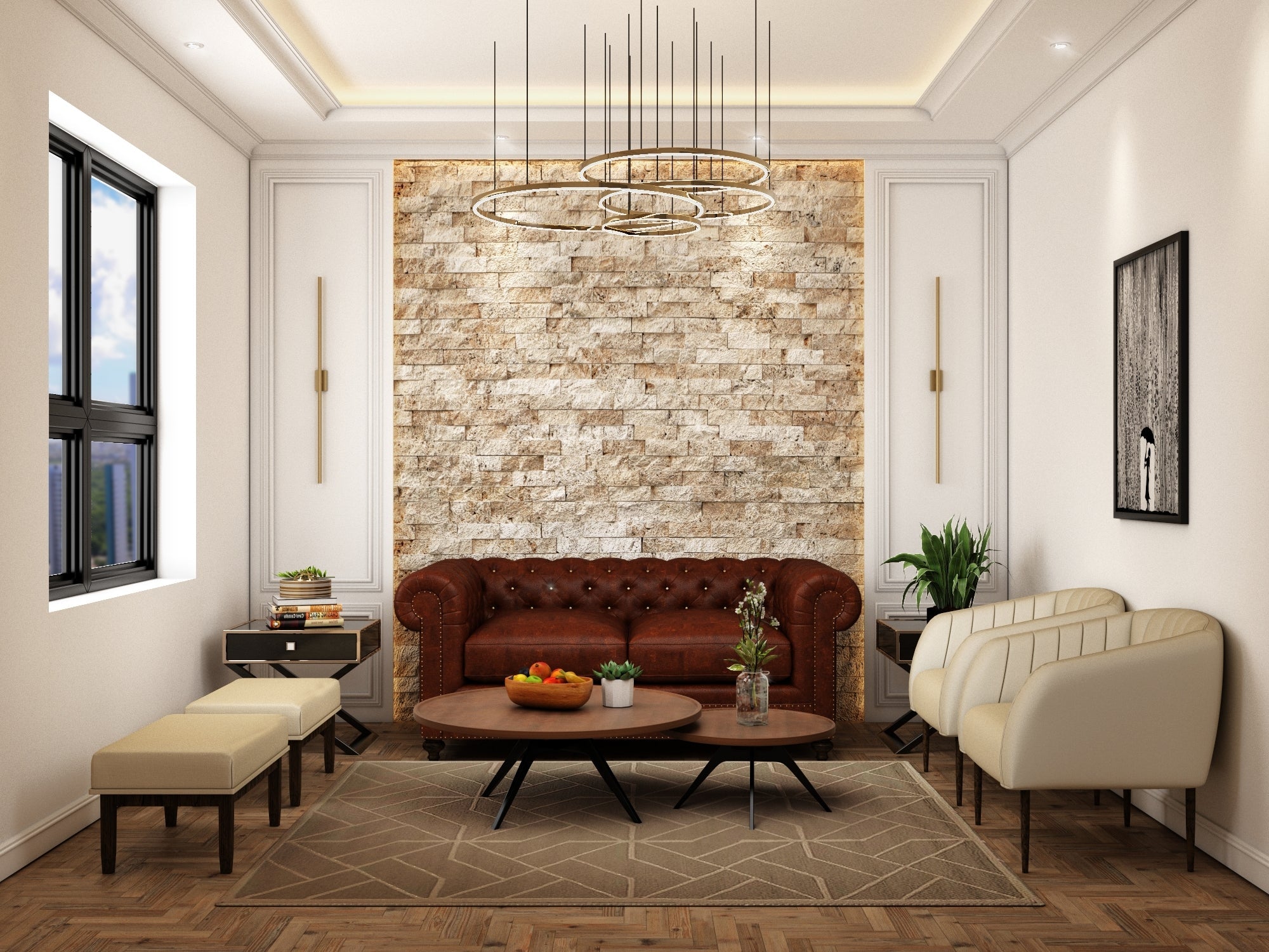 Natural Stacked Stone Panel (Pack of 6)