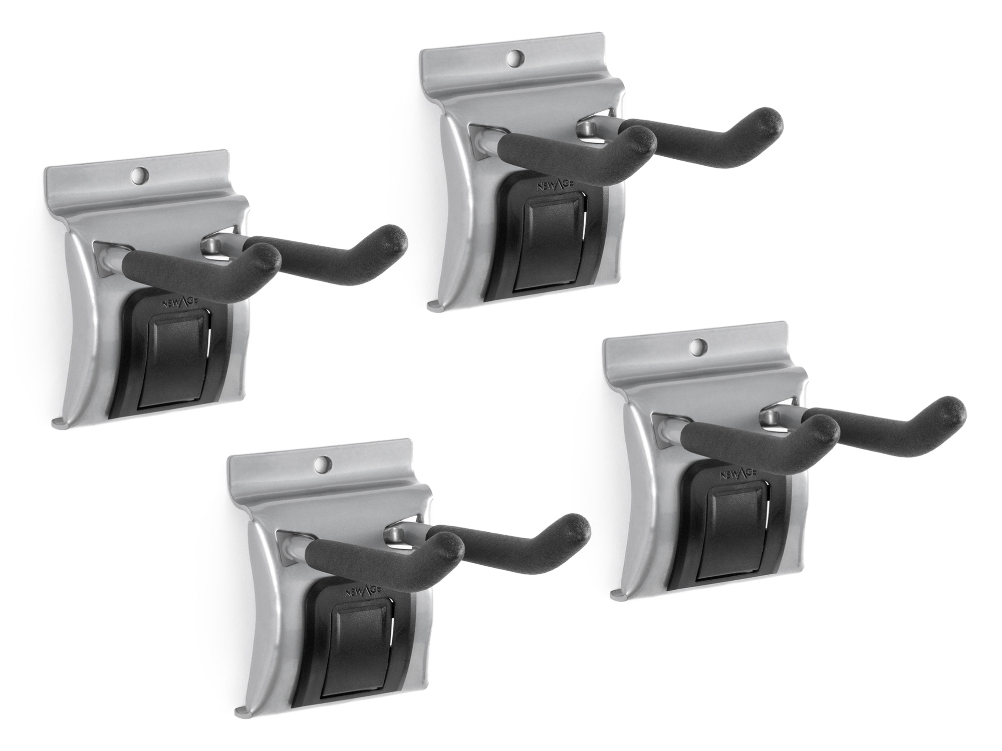 Lockable Slatwall 4 in. Double Hooks (Pack of 4)