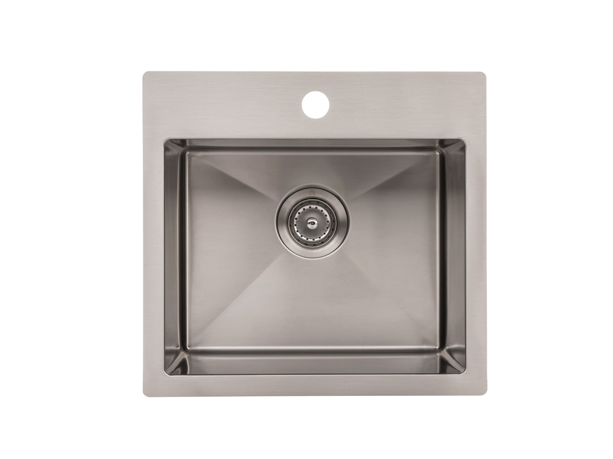 19 in. Overmount Single Bowl Stainless Steel Sink
