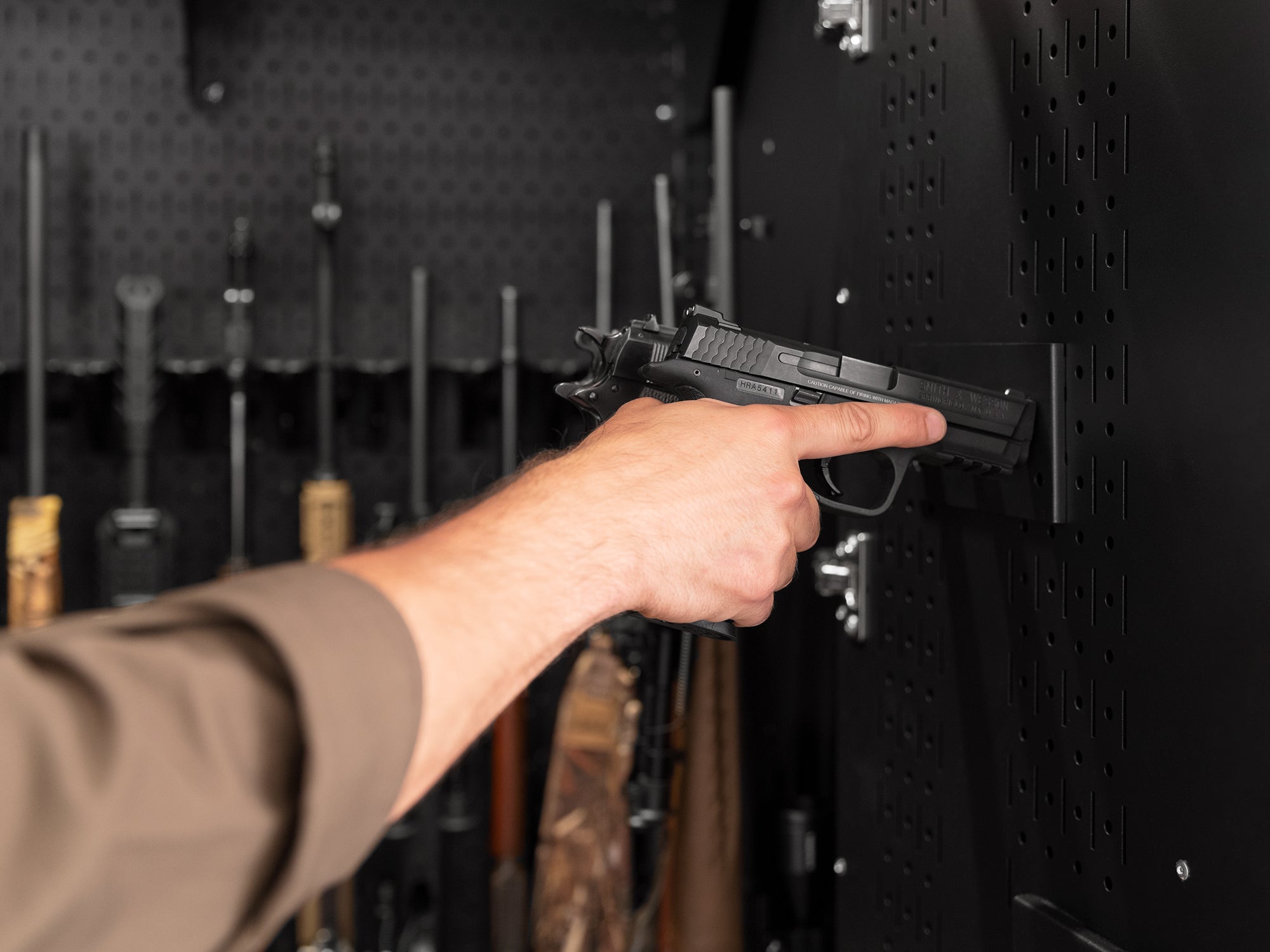 Secure Gun Cabinet Accessory - Pistol Holder (Pack of 2)