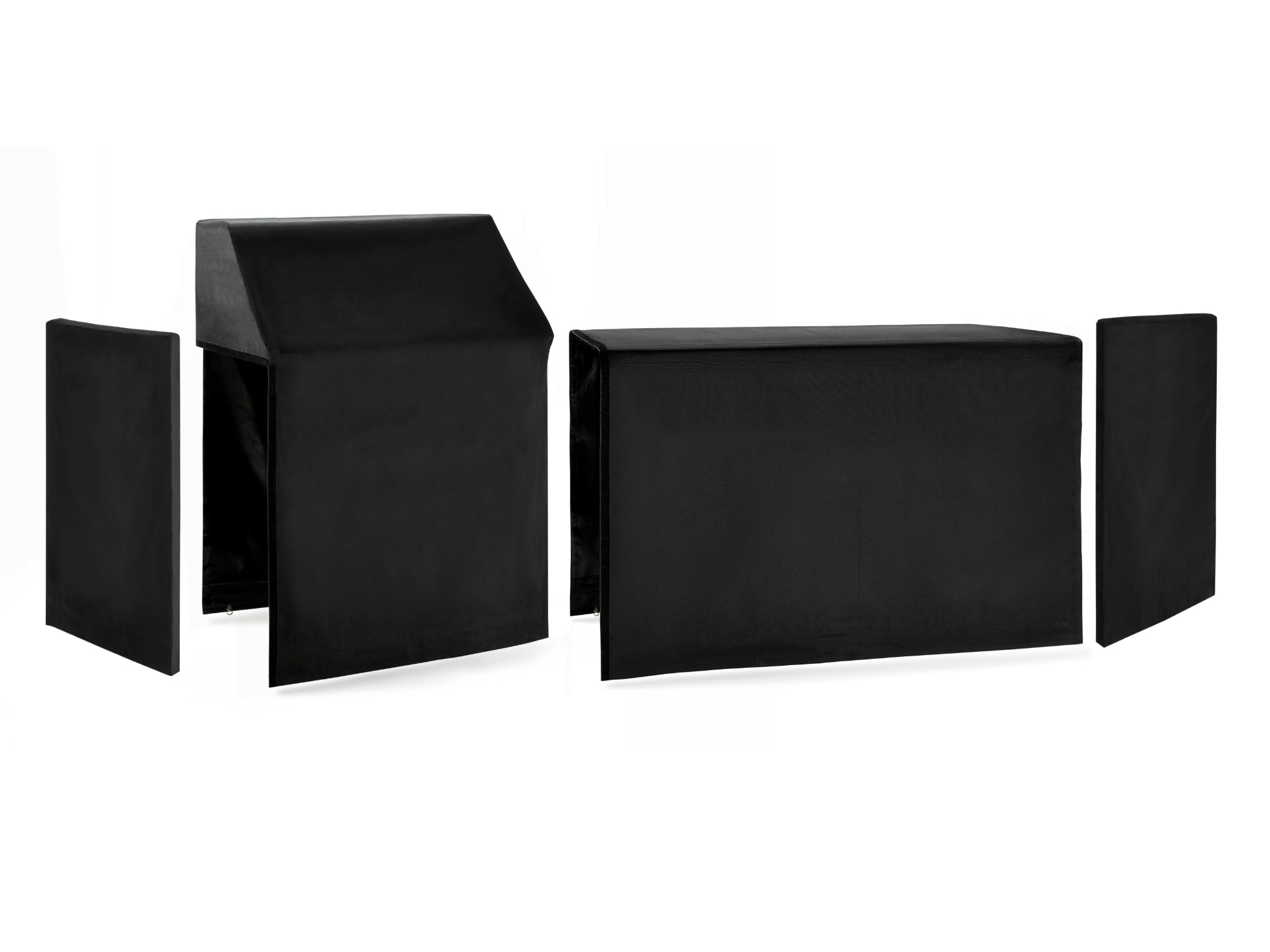 Outdoor Kitchen Classic Cover Bundle: Performance Grill, 88 in. Cabinet Set, Right/Left End Cover Panel