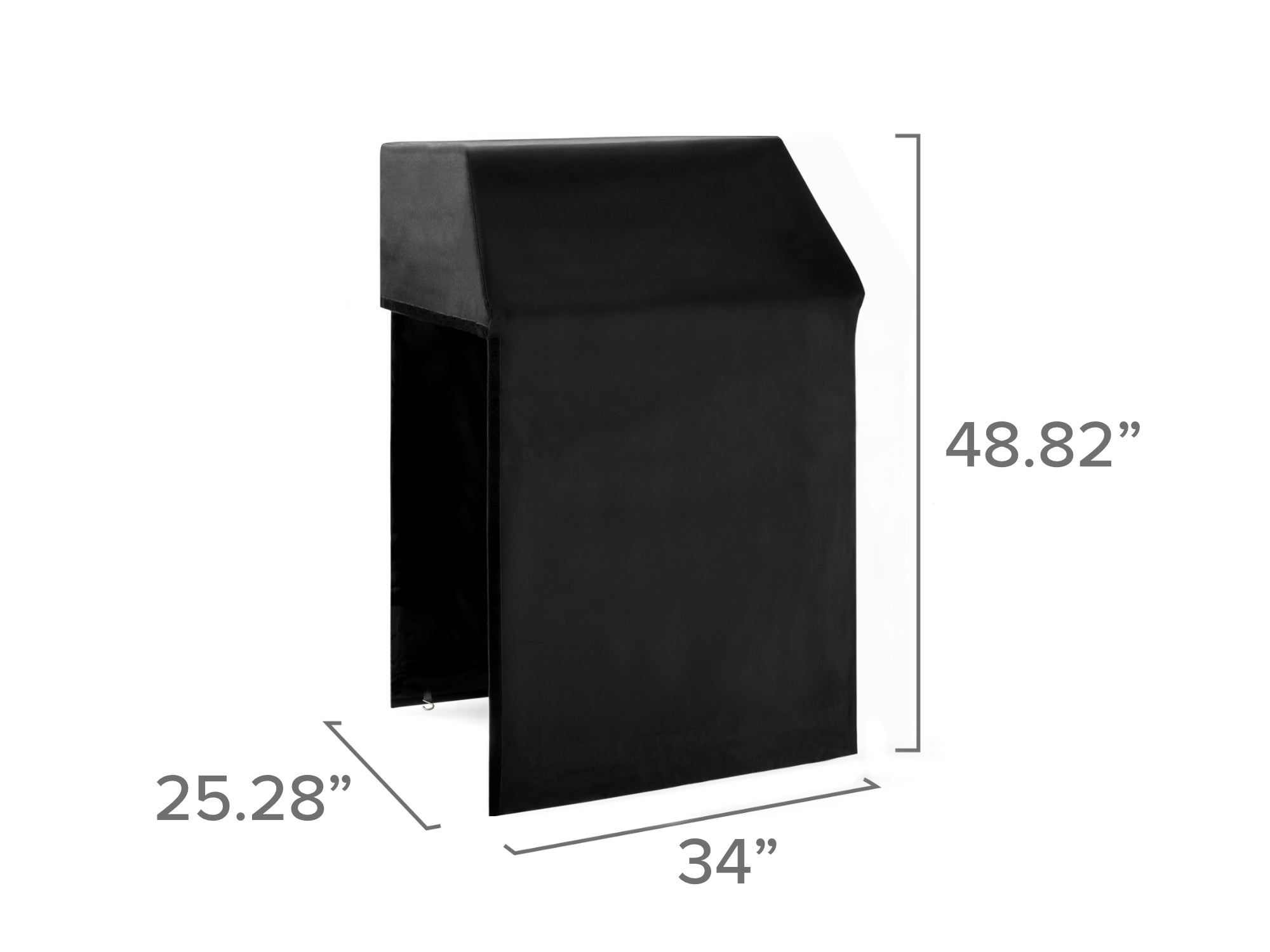 Classic Outdoor Kitchen Cabinets Cover: Platinum Grill Cabinet Black Cover