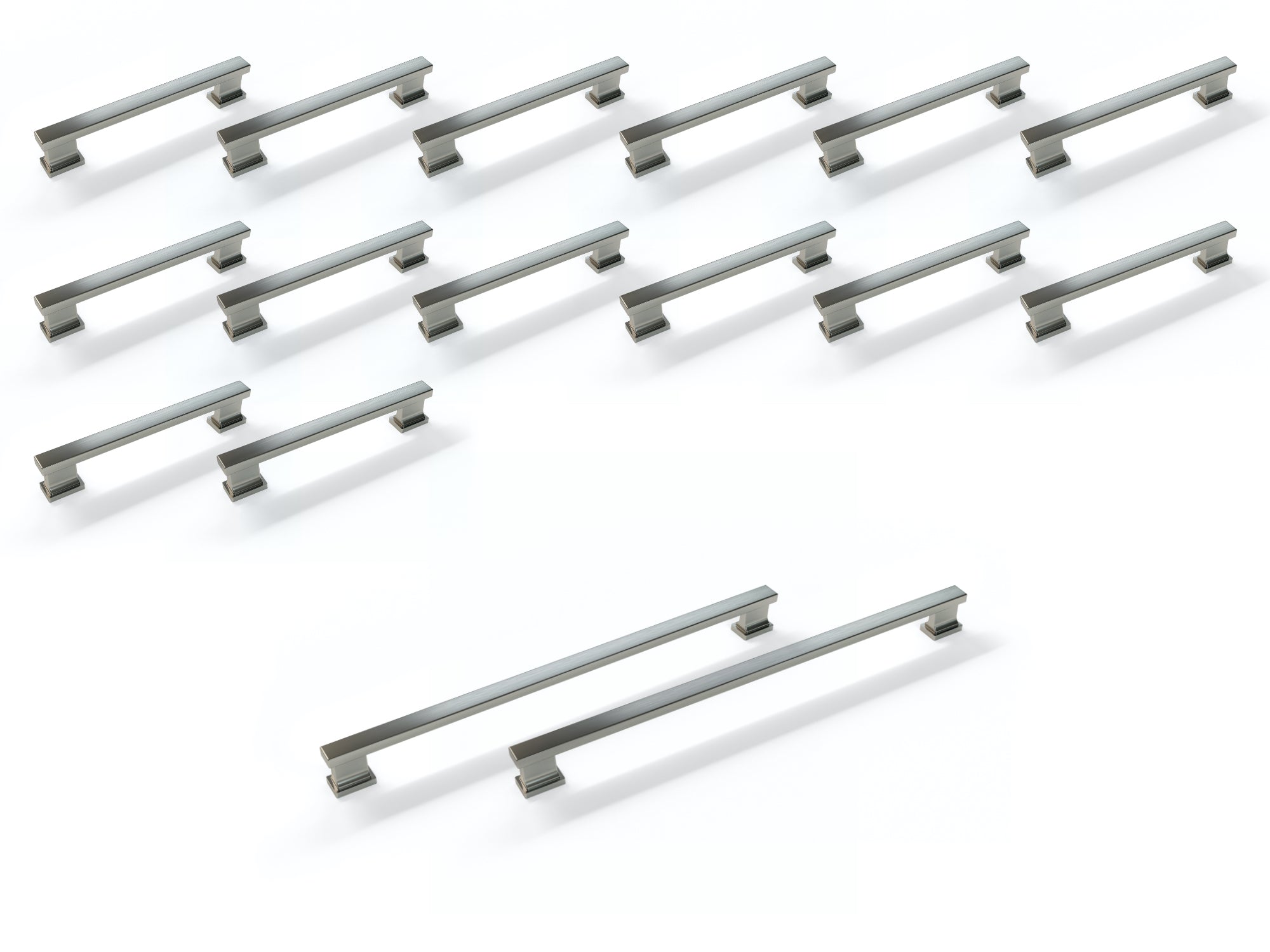Contemporary Style Handle Pack (14 x Small Handle, 2 x Large Handle)