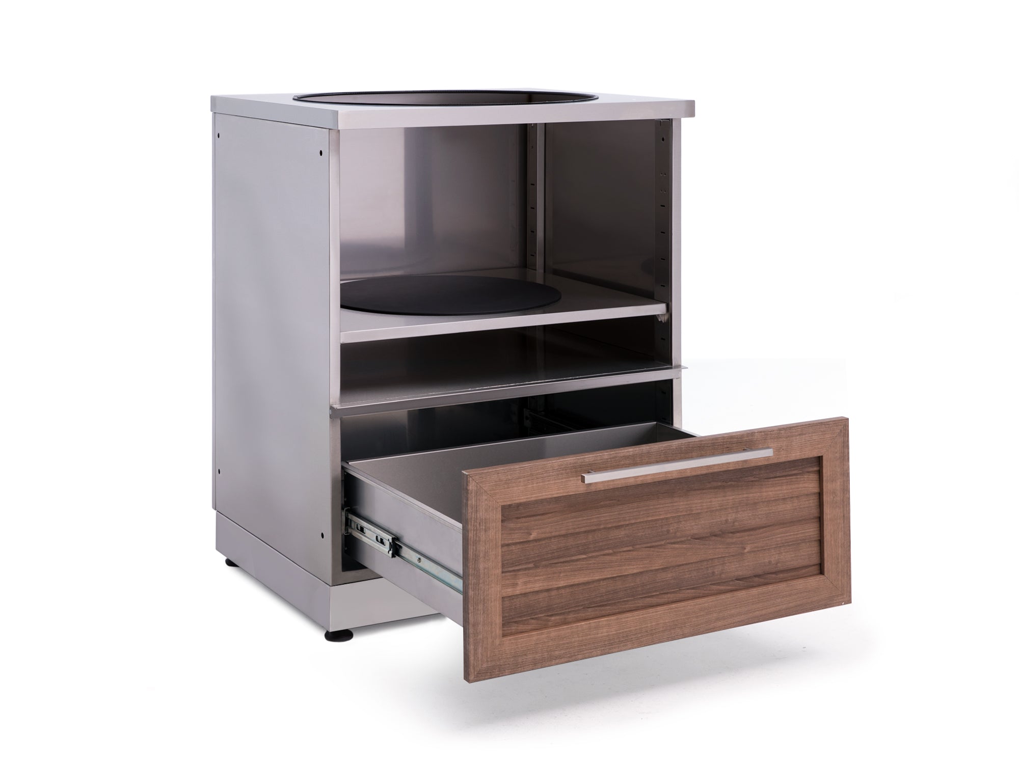 Outdoor Kitchen Stainless Steel Louvered Doors Kamado Cabinet