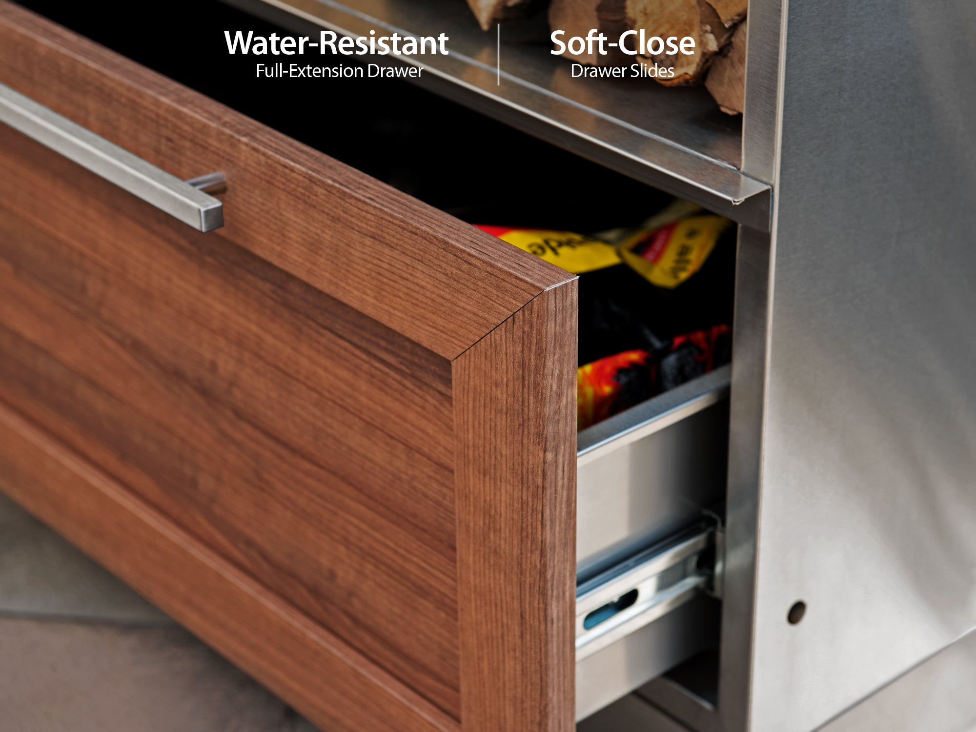 Outdoor Kitchen Stainless Steel Louvered Doors Kamado Cabinet