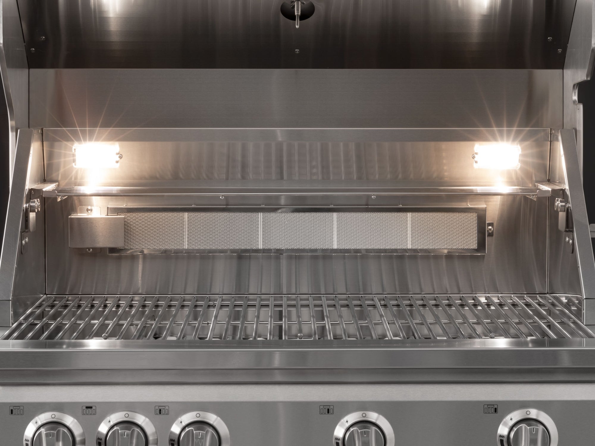 Outdoor Kitchen Stainless Steel Louvered Doors 6-Piece Cabinet Set with Platinum Grill, Dual Side Burner, Bar and Grill Cabinet and Stainless Steel Countertop
