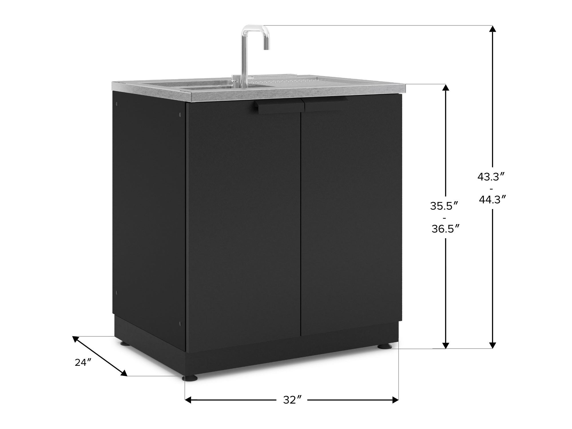 Outdoor Kitchen Stainless Steel Sink Cabinet