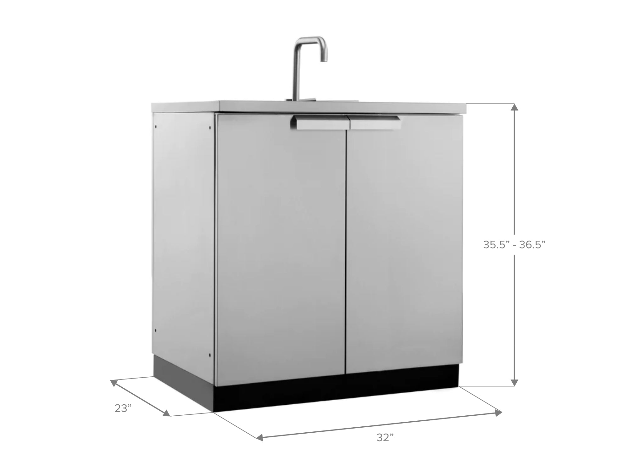 Outdoor Kitchen Stainless Steel Sink Cabinet