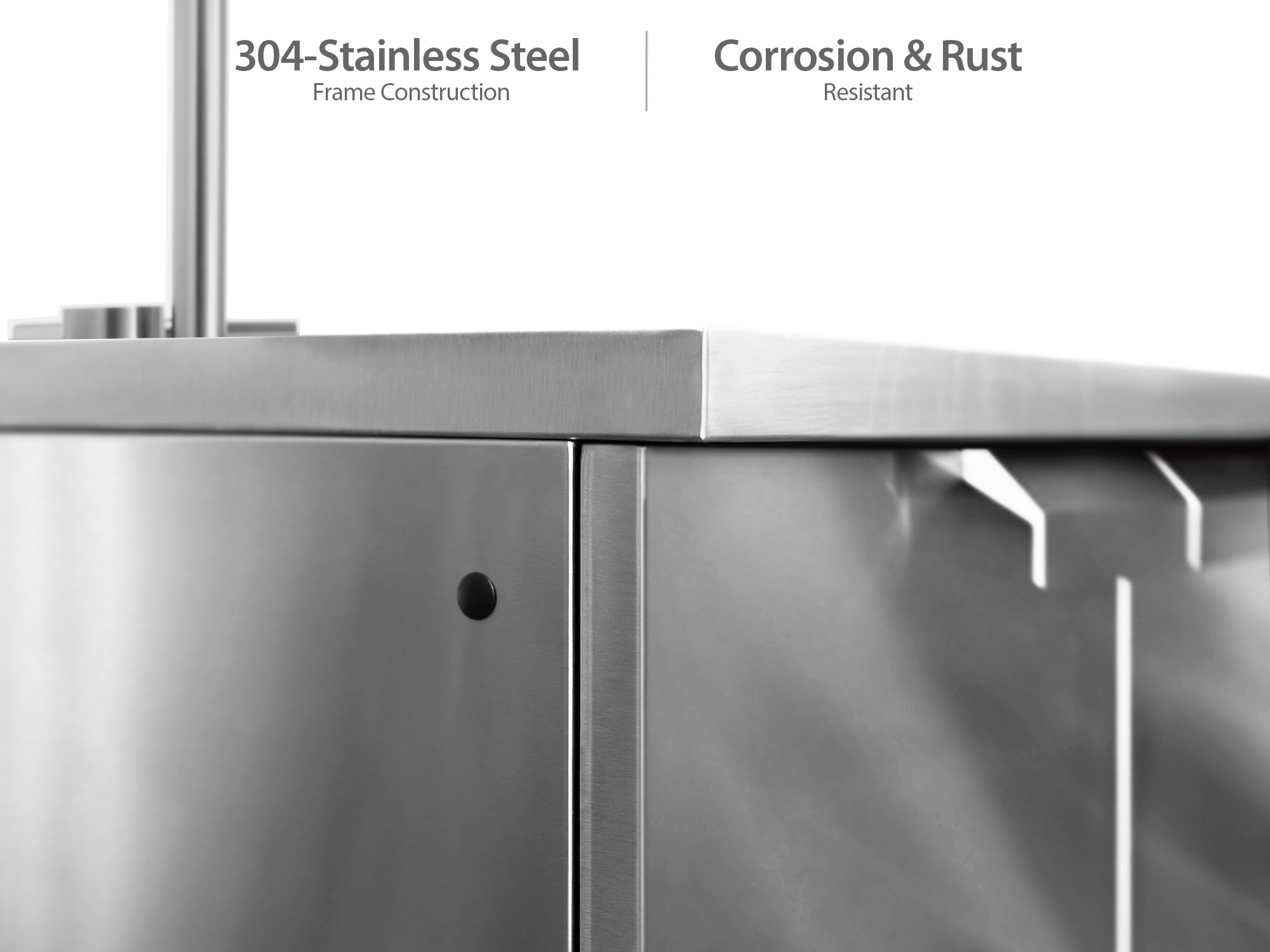 Outdoor Kitchen Stainless Steel Sink Cabinet
