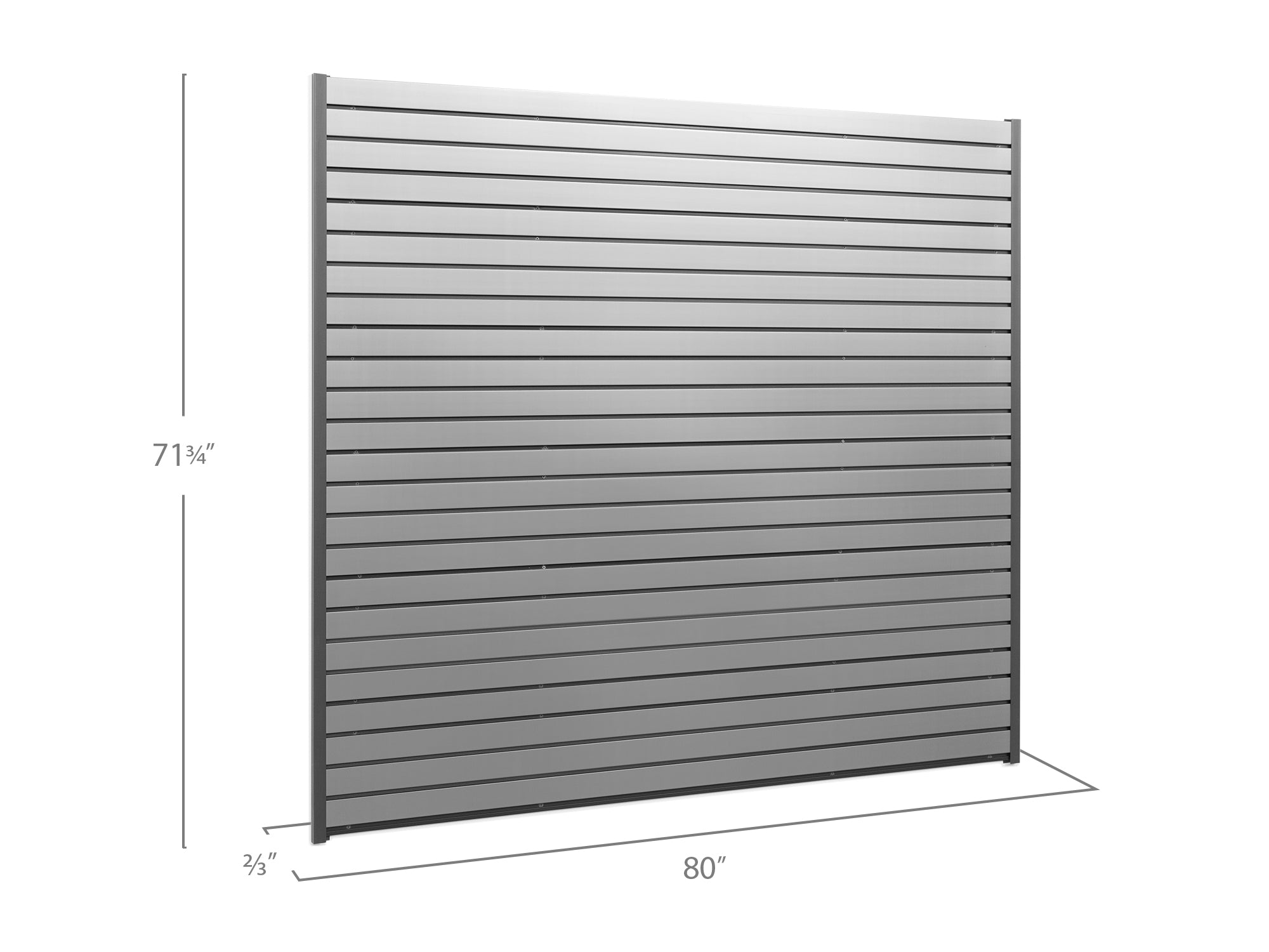 Lockable 40 SQ. FT. PVC Slatwall with 40-Piece Accessory Kit
