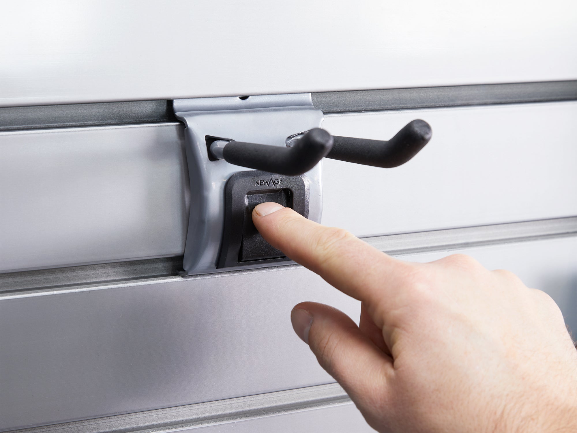 Lockable 40 SQ. FT. PVC Slatwall with 40-Piece Accessory Kit