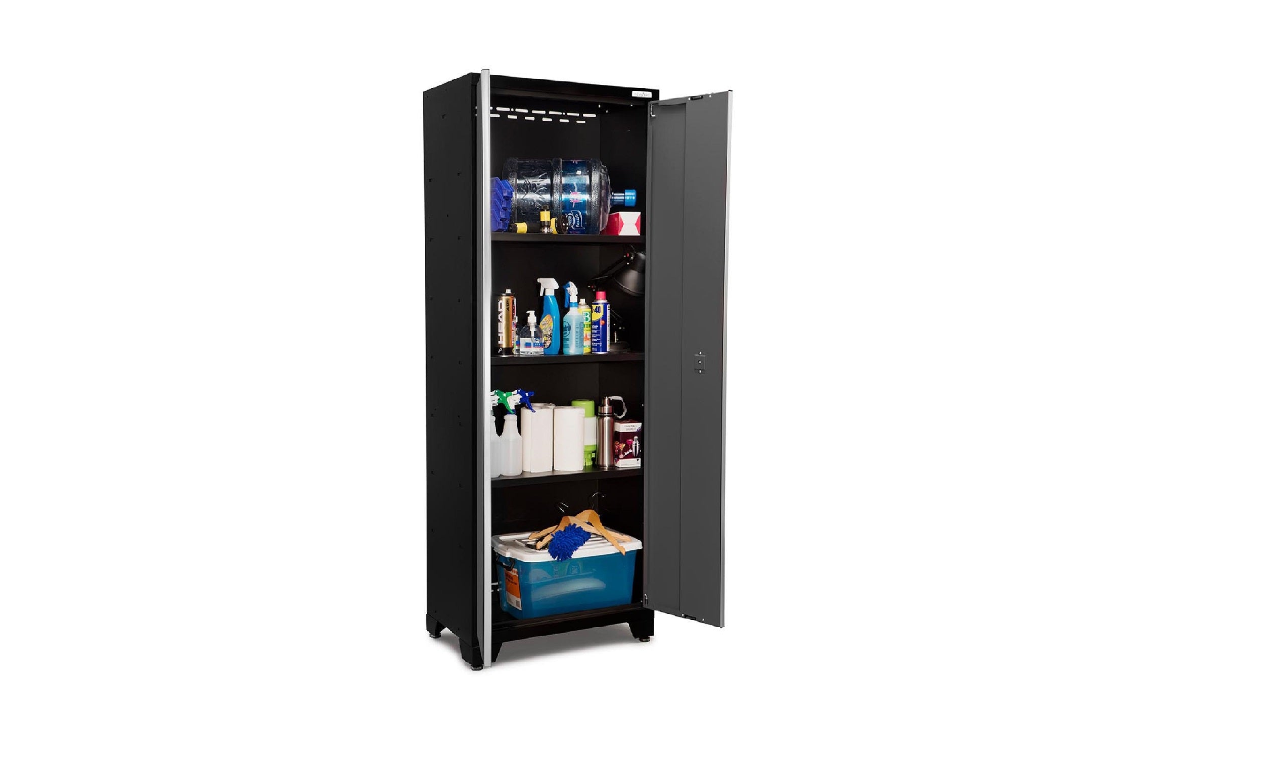 Bold Series 12 Piece Cabinet Set with Tool, Base, Wall Cabinets and 2 Lockers