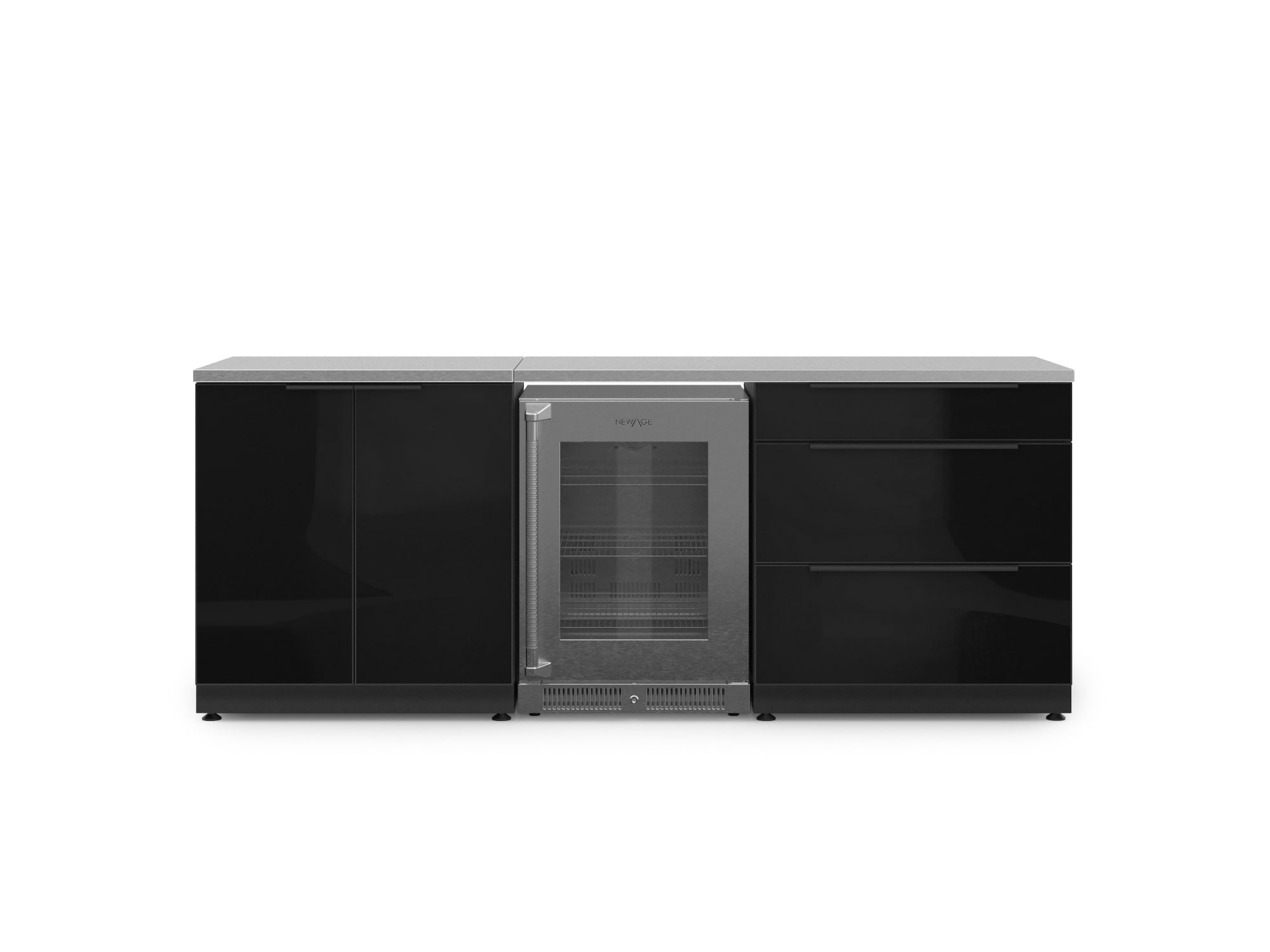 Black / Glass / Stainless Steel